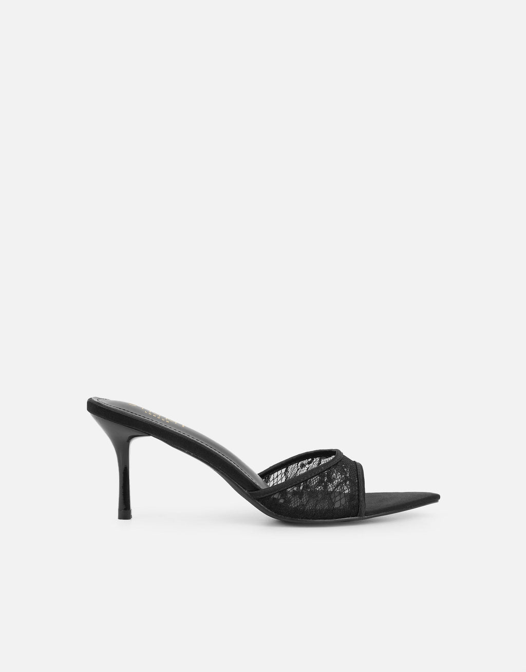 Fiorella Black Lace Mules