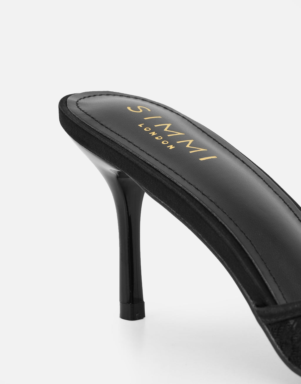 Fiorella Black Lace Mules