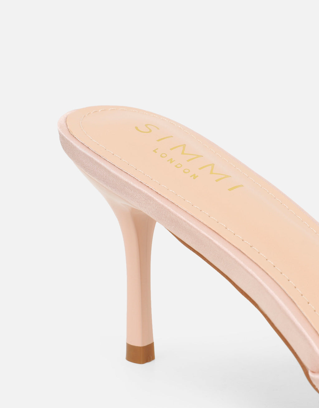 Fiorella Blush Lace Mules Wide Fit