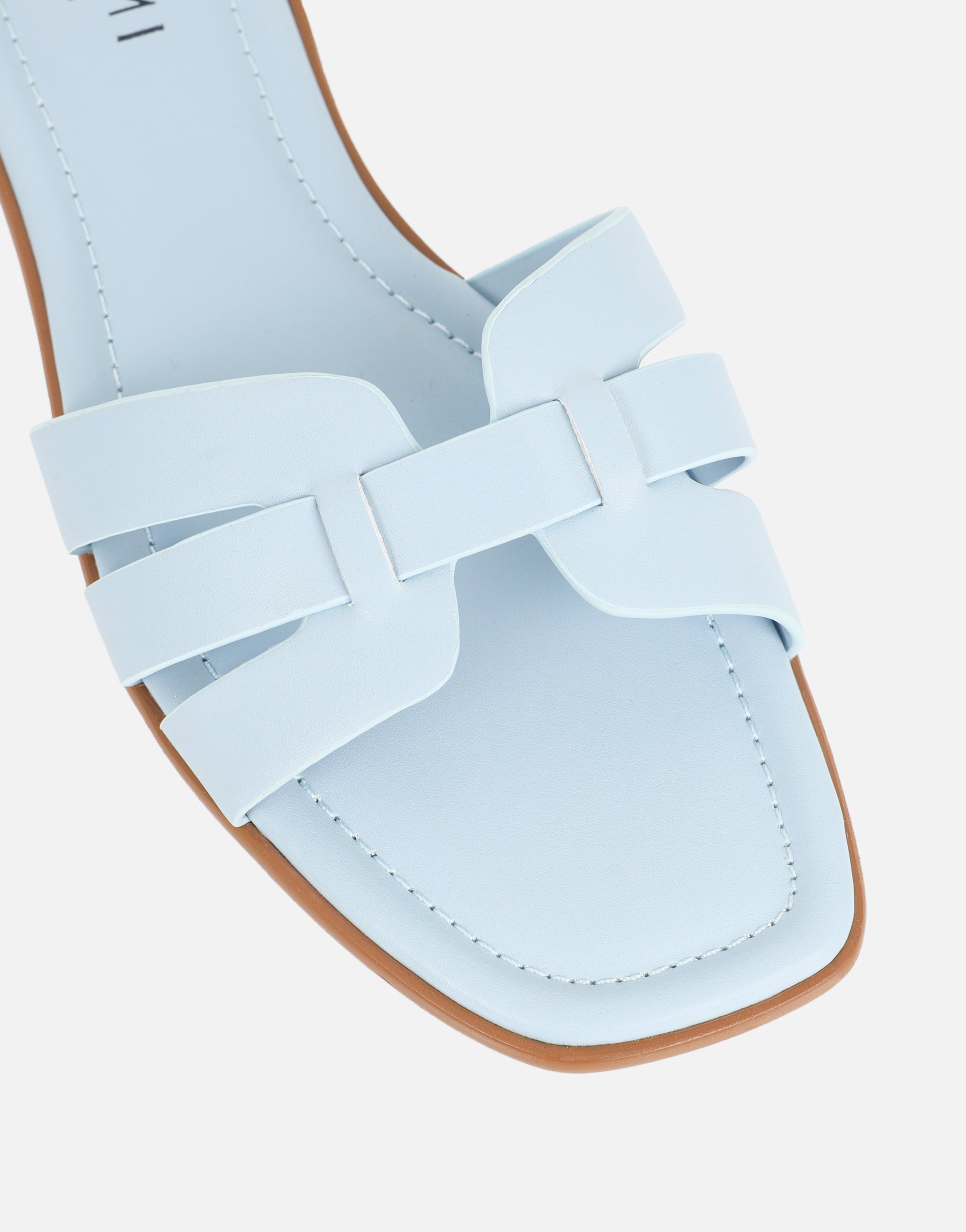 Jorja Blue Slip On Flat Sandals