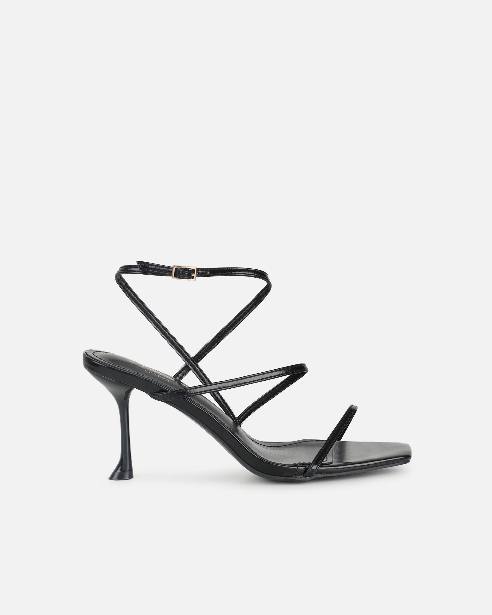 Kaleah Black Heeled Sandals