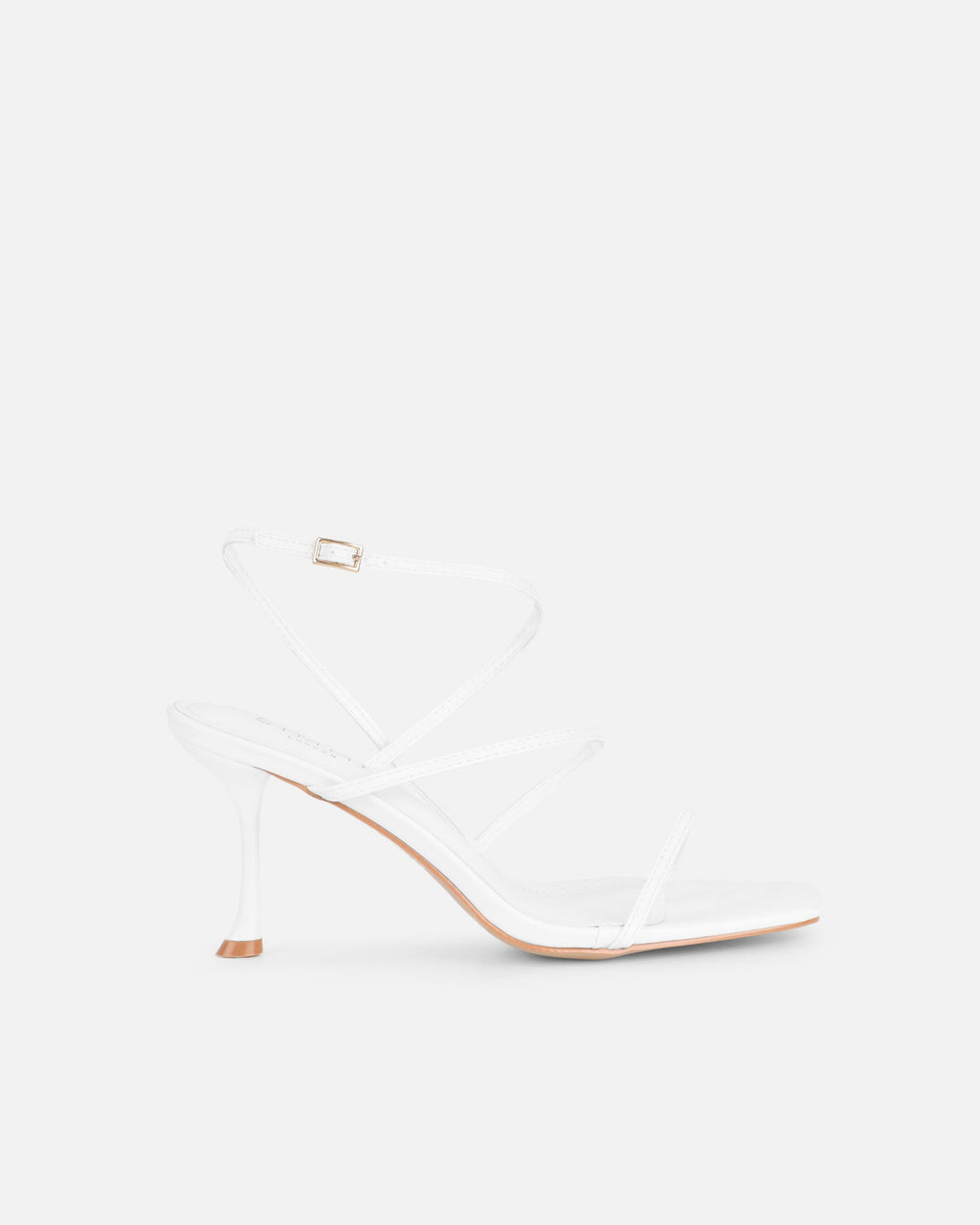 Kaleah White Heeled Sandals