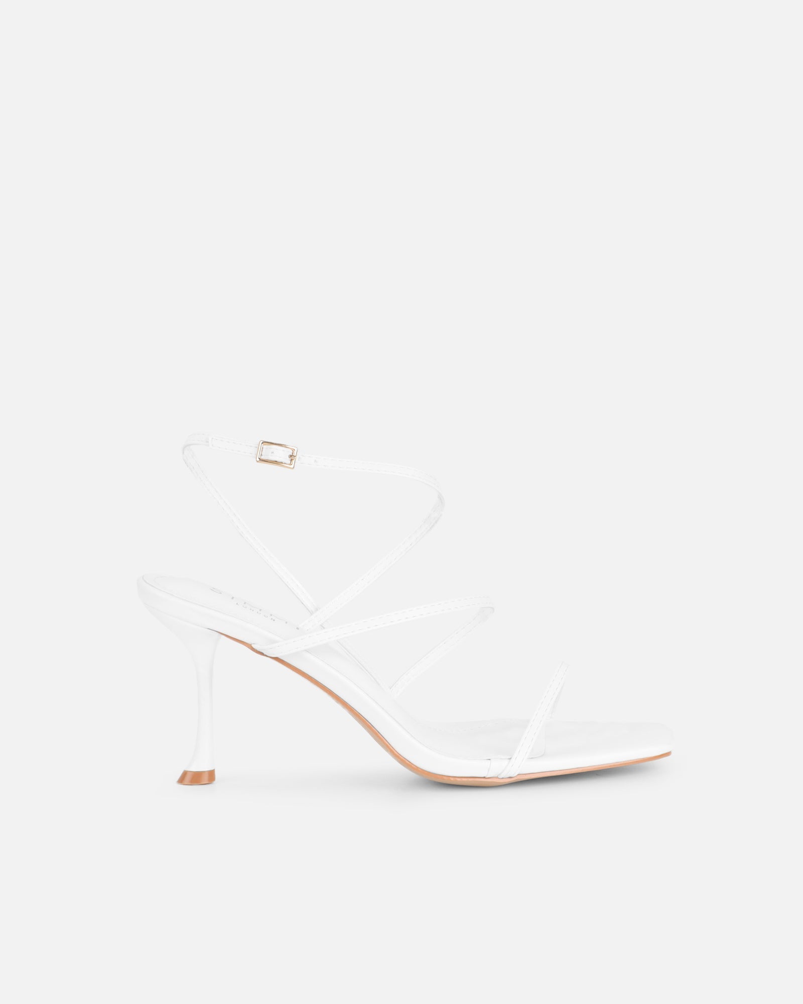 Kaleah White Heeled Sandals
