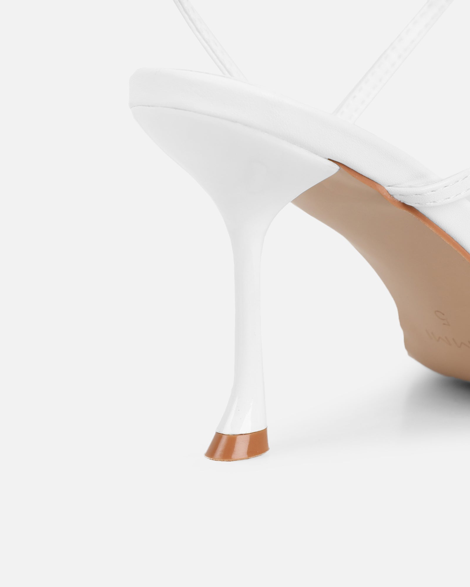 Kaleah White Heeled Sandals