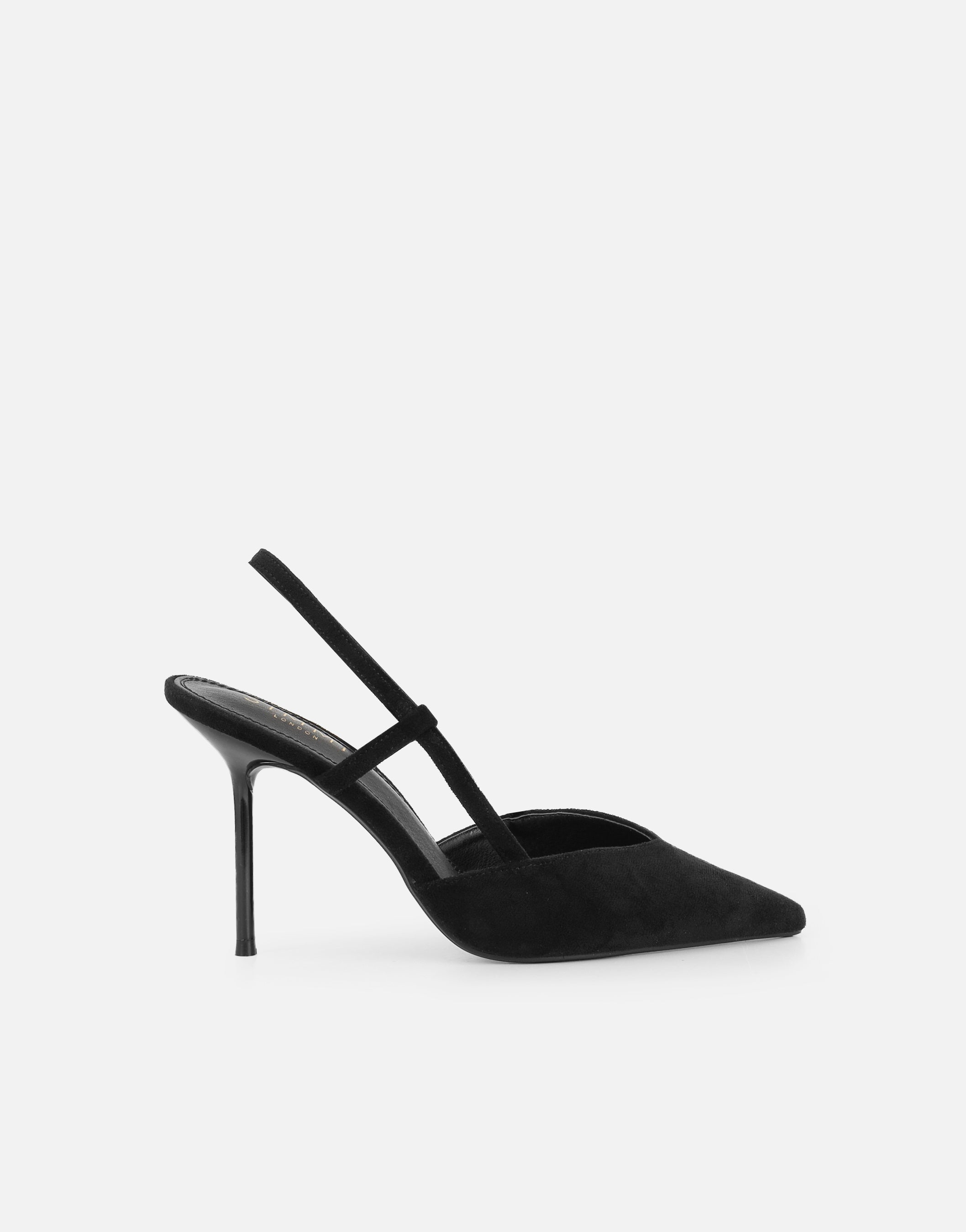 Kandy Black Slingback Courts