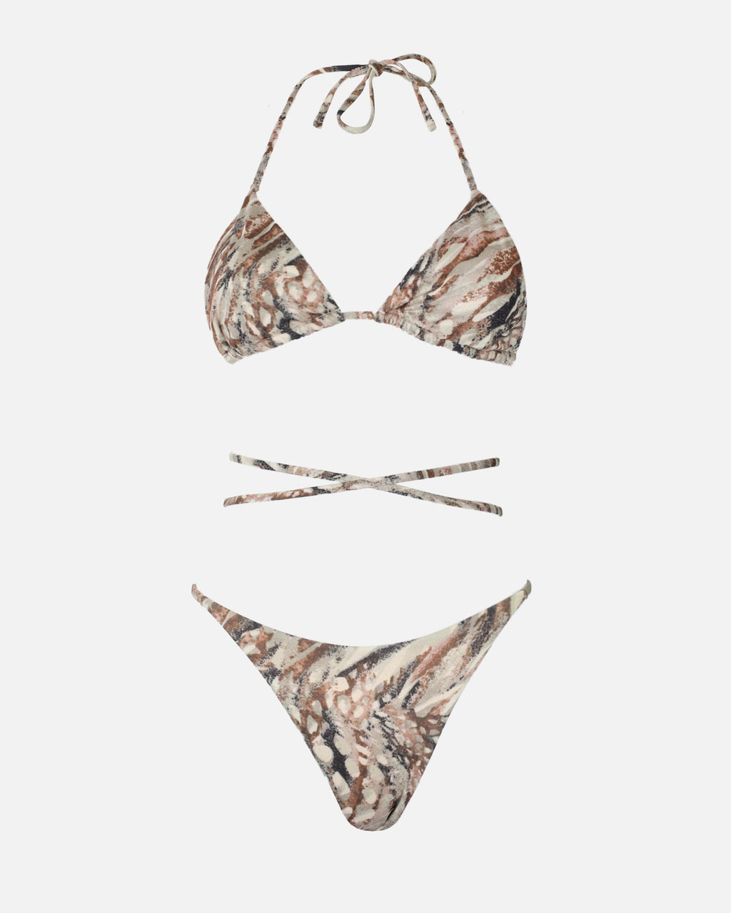 Maui Metallic Camo Bikini Set