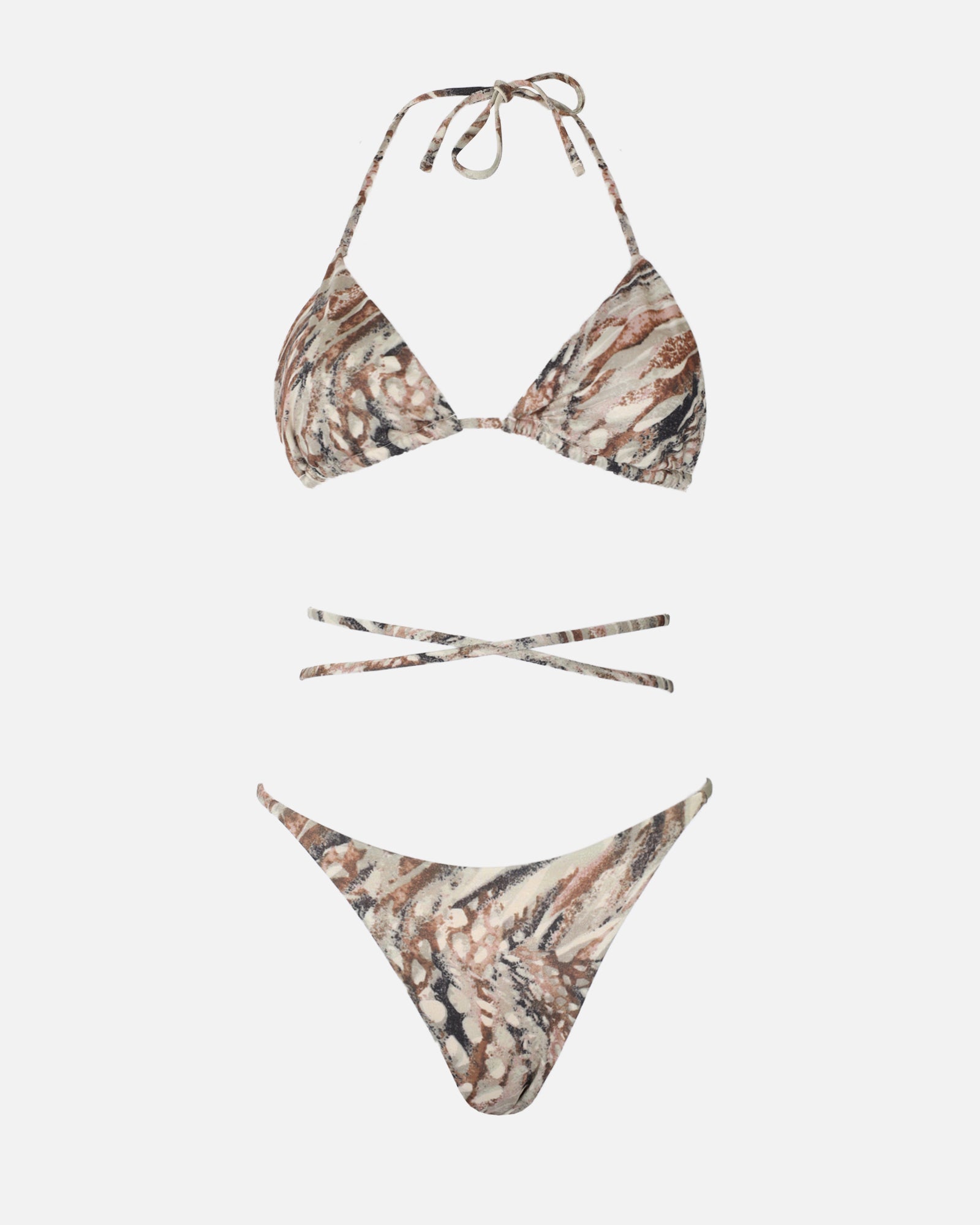 Maui Metallic Camo Bikini Set