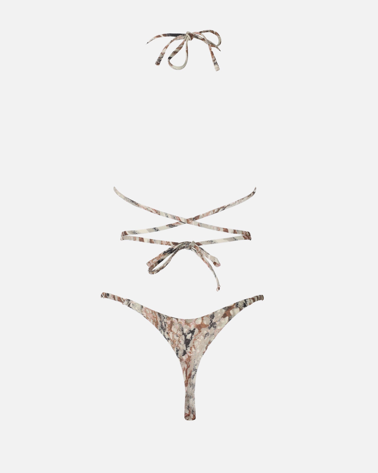 Maui Metallic Camo Bikini Set