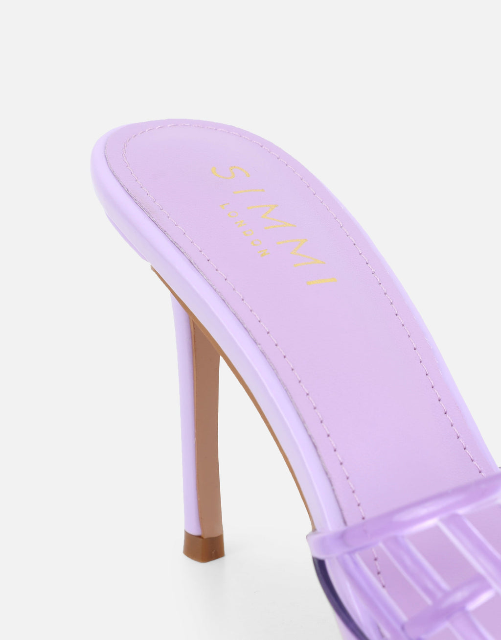 Kia Lilac Patent Heeled Sandals