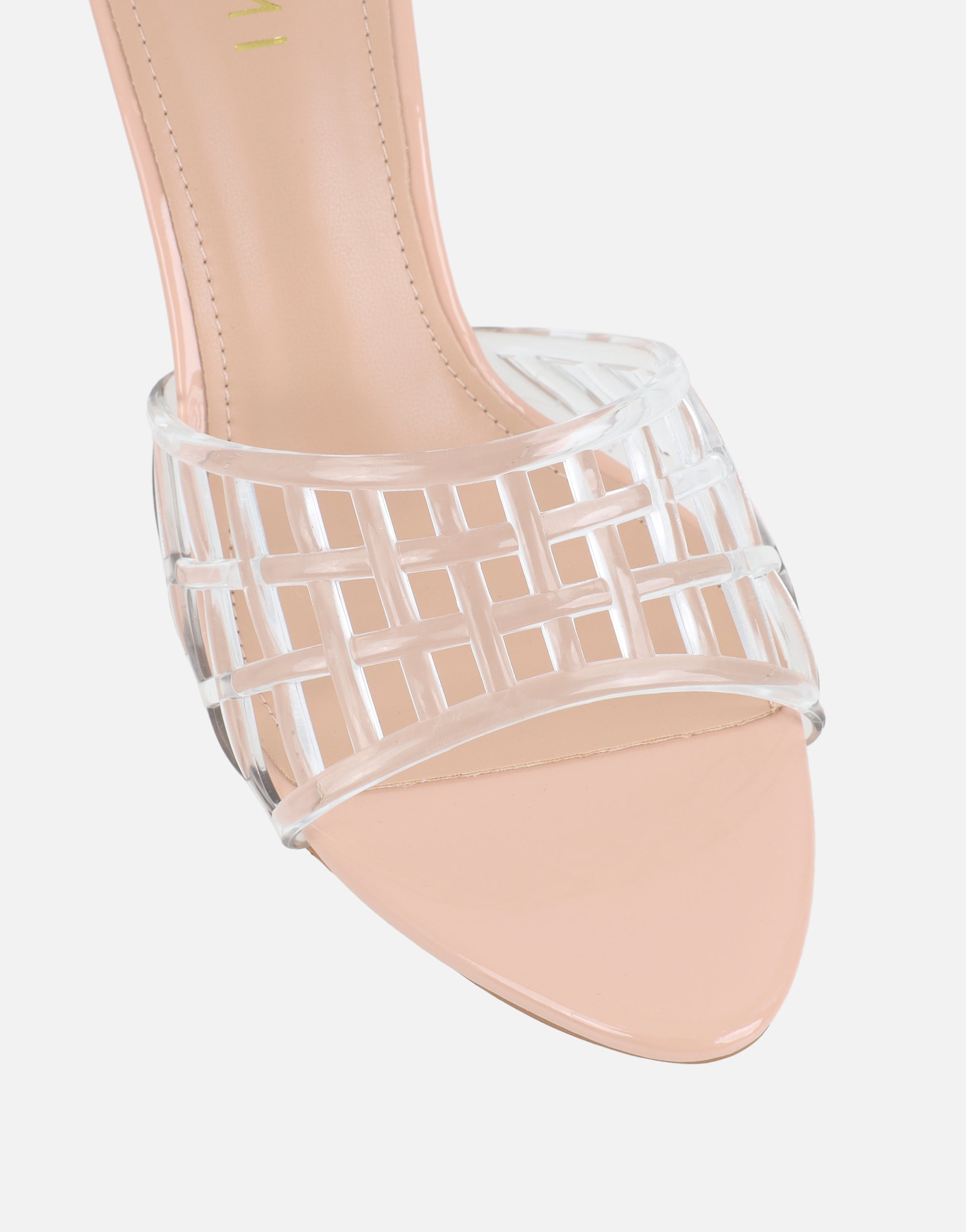 Kia Nude Clear Heeled Sandals