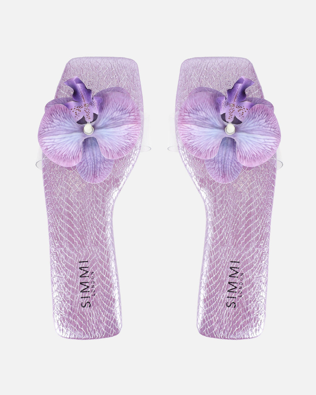 Pina Lilac Snake Flower Slip on Flats