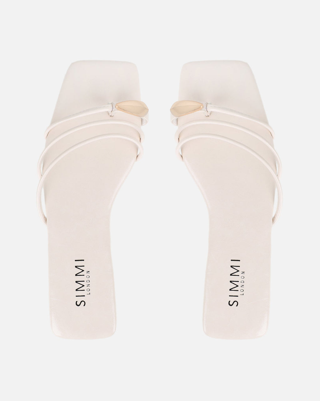 Porto Stone Gold Toe Detail Sandals