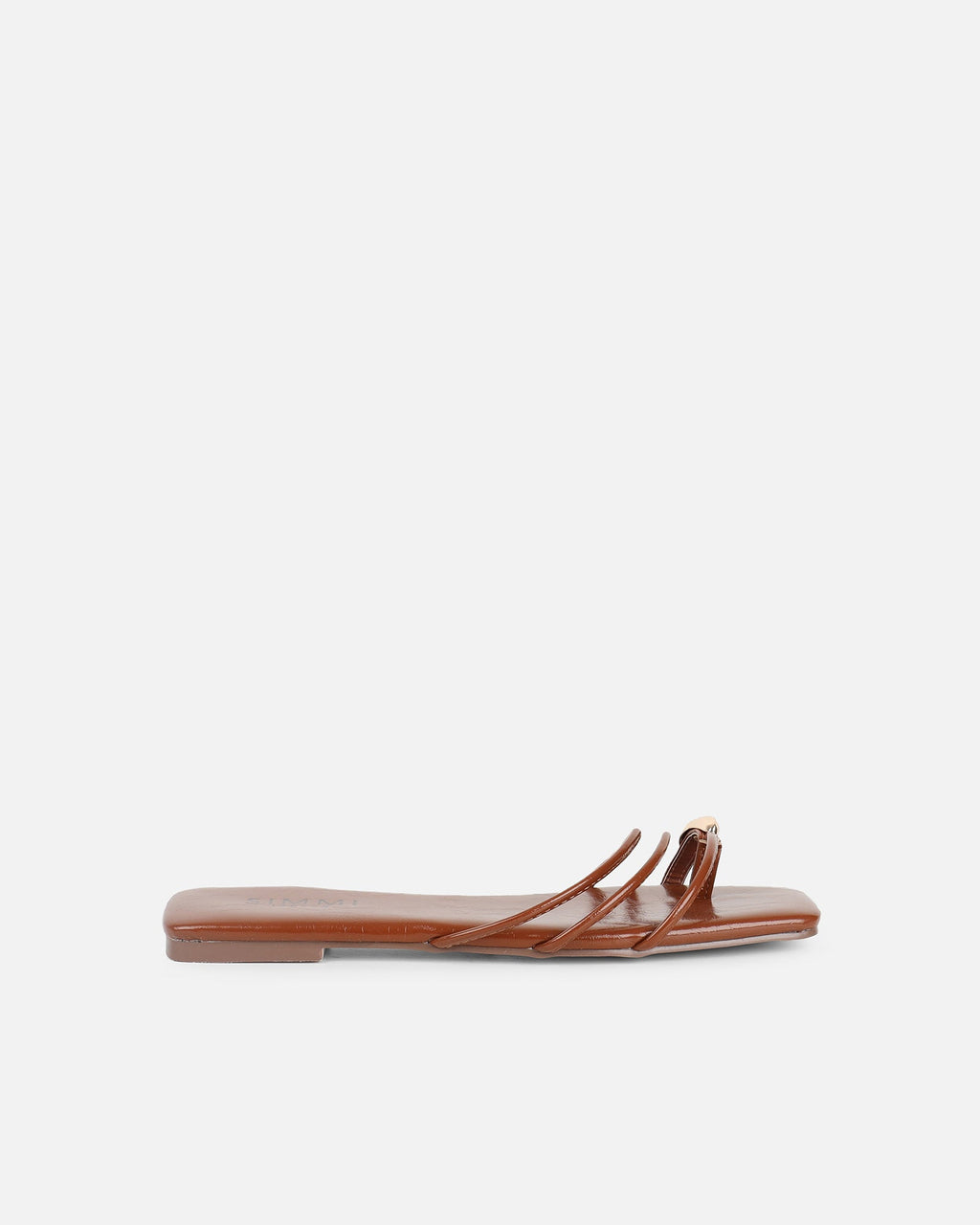 Porto Tan Gold Toe Detail Sandals