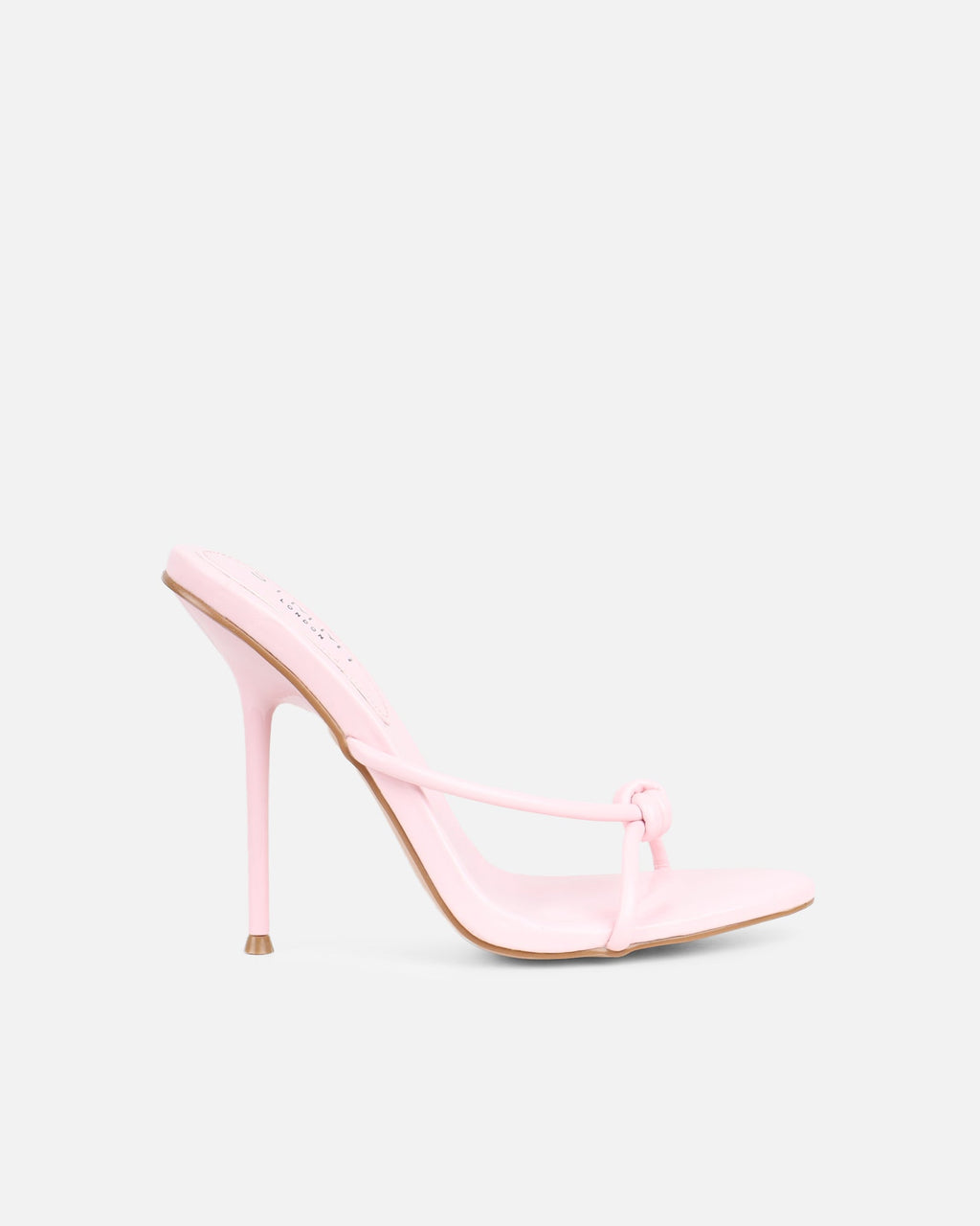 Louna Pink Twist Heeled Sandals