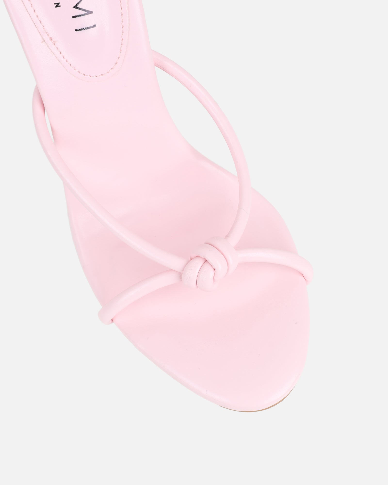Louna Pink Twist Heeled Sandals