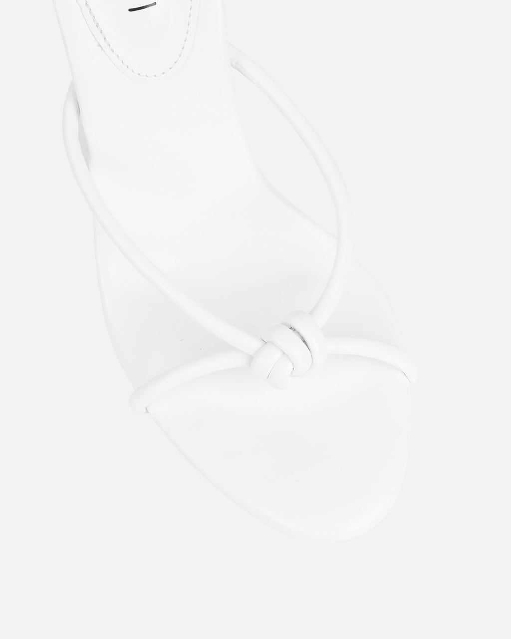 Louna White Twist Heeled Sandals