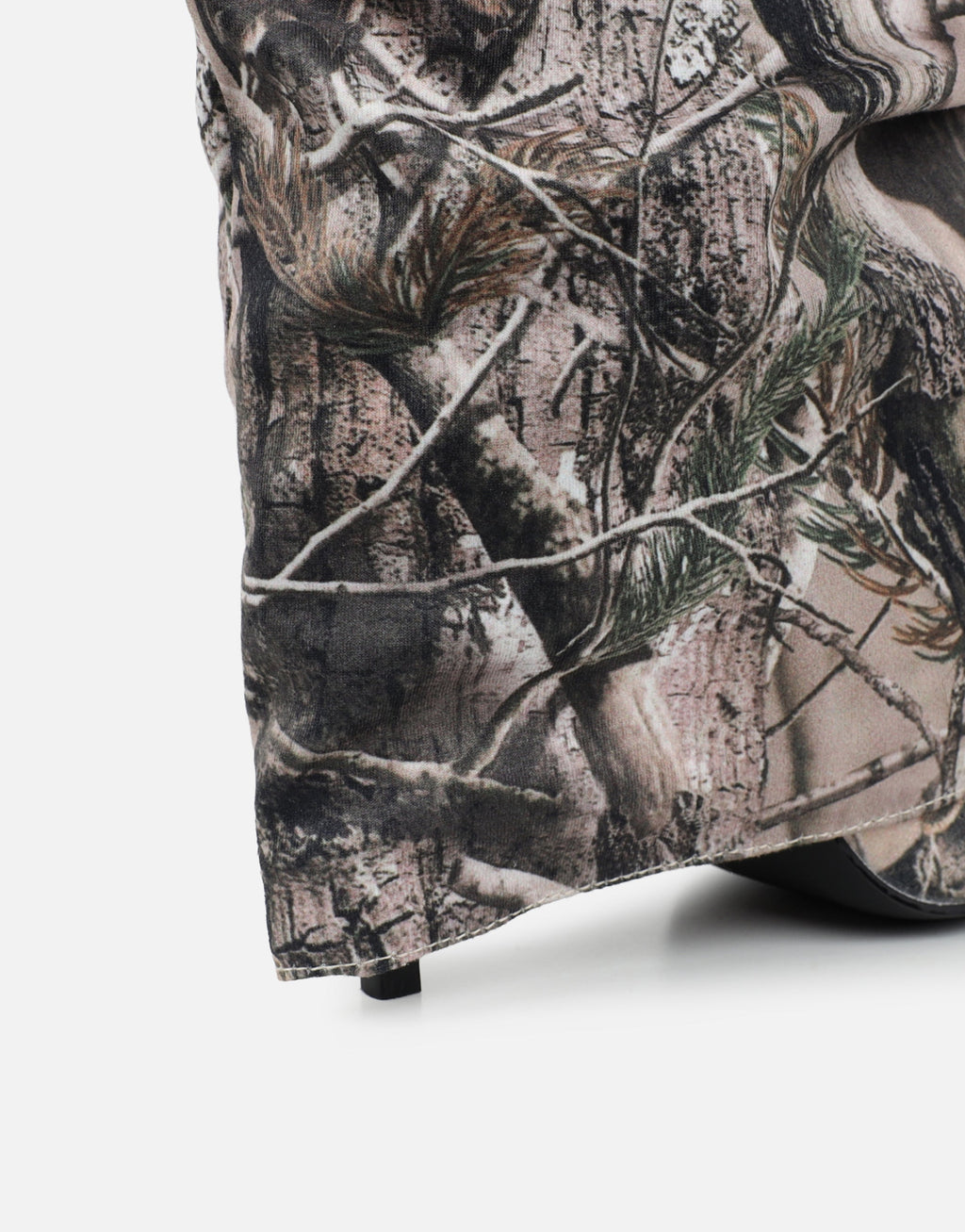 Lukas Natural Print Fold Over Heeled Boots
