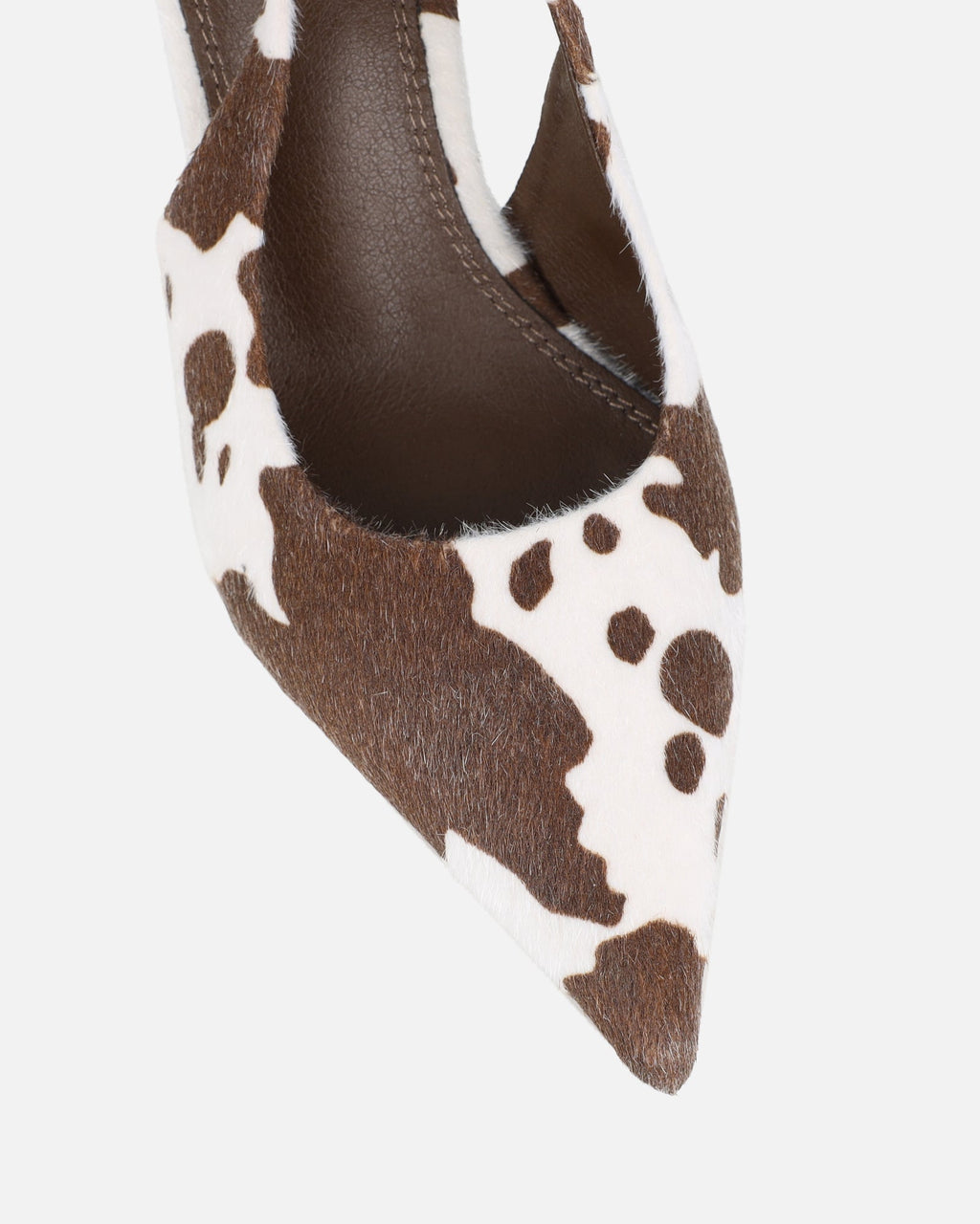 Liorra Cow Print Slingback Court Shoes