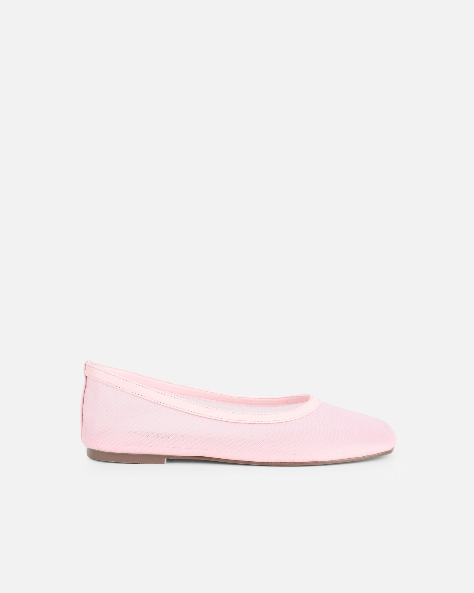 Luanne Pink Mesh Ballerina Flats
