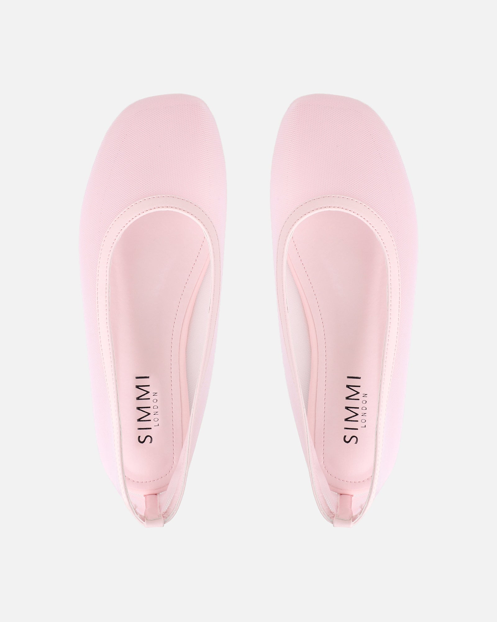 Luanne Pink Mesh Ballerina Flats