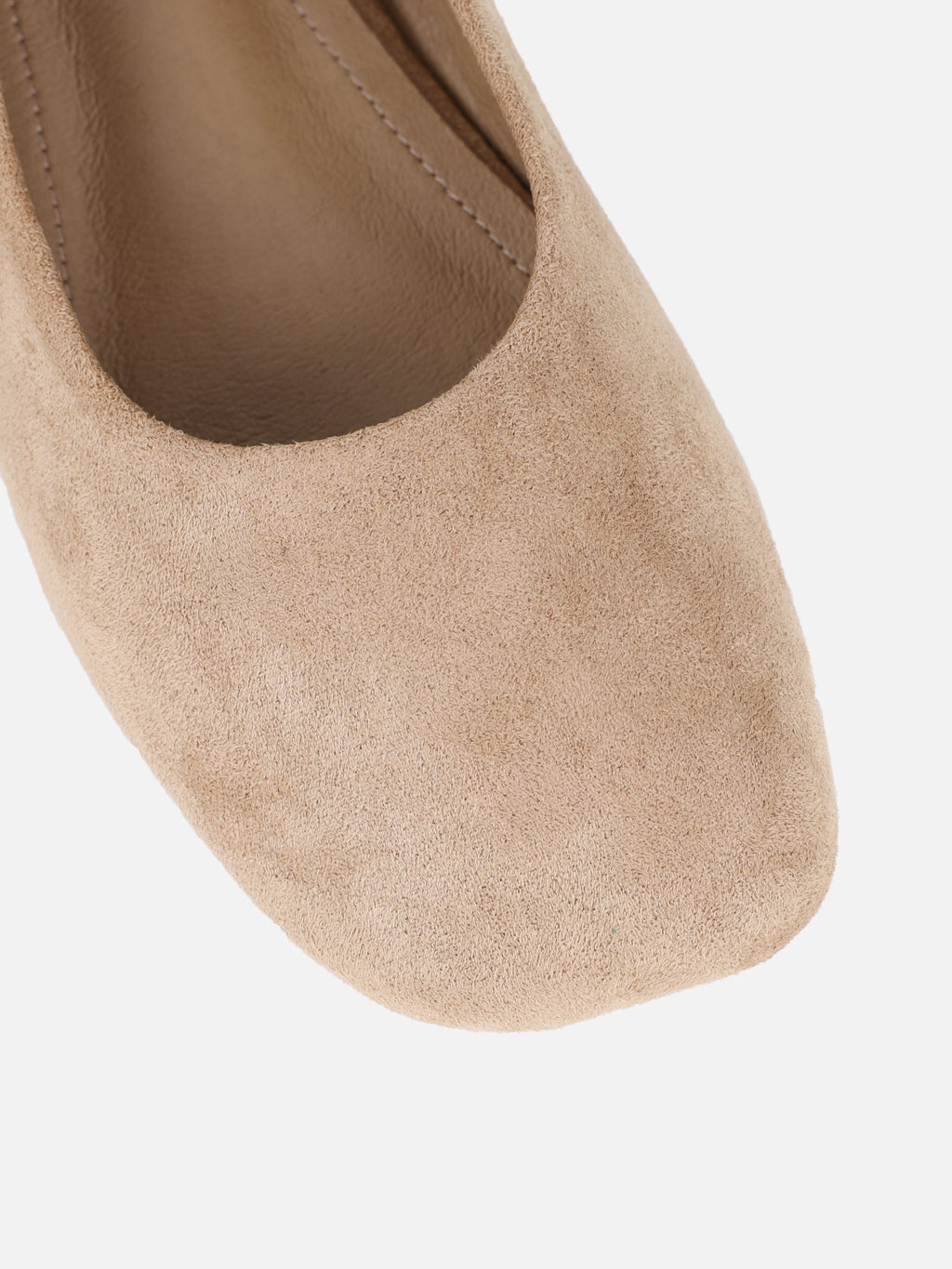 Viktoria Taupe Suede Ballerina Flats