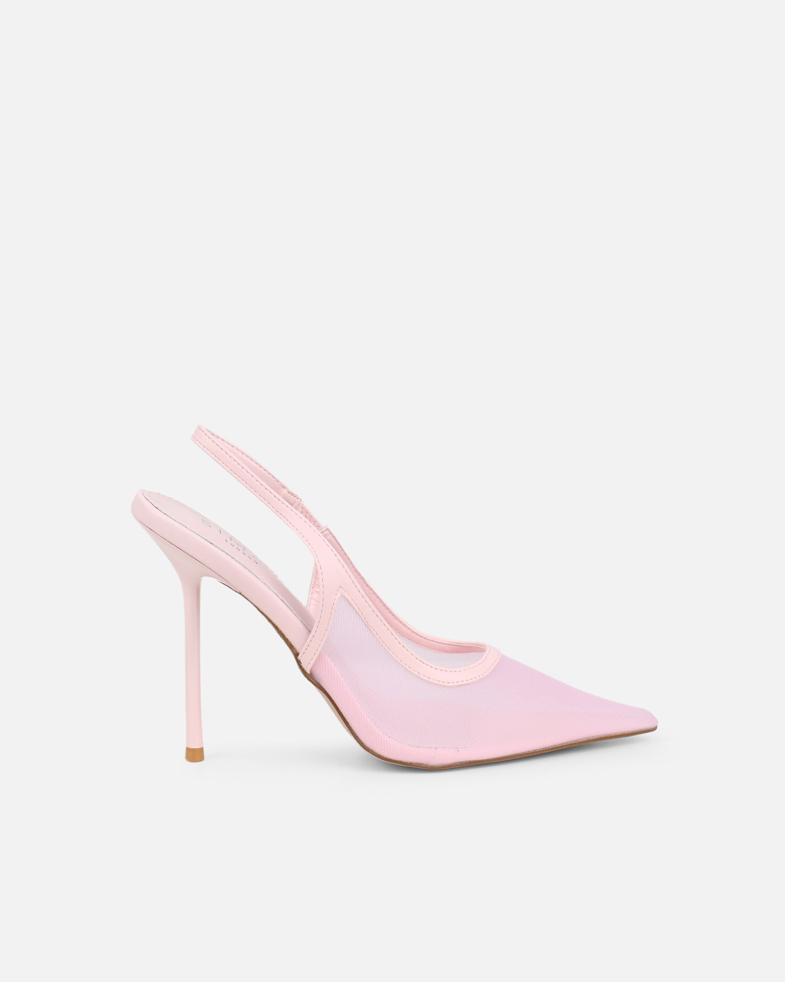 Morley Pink Mesh Slingback Courts