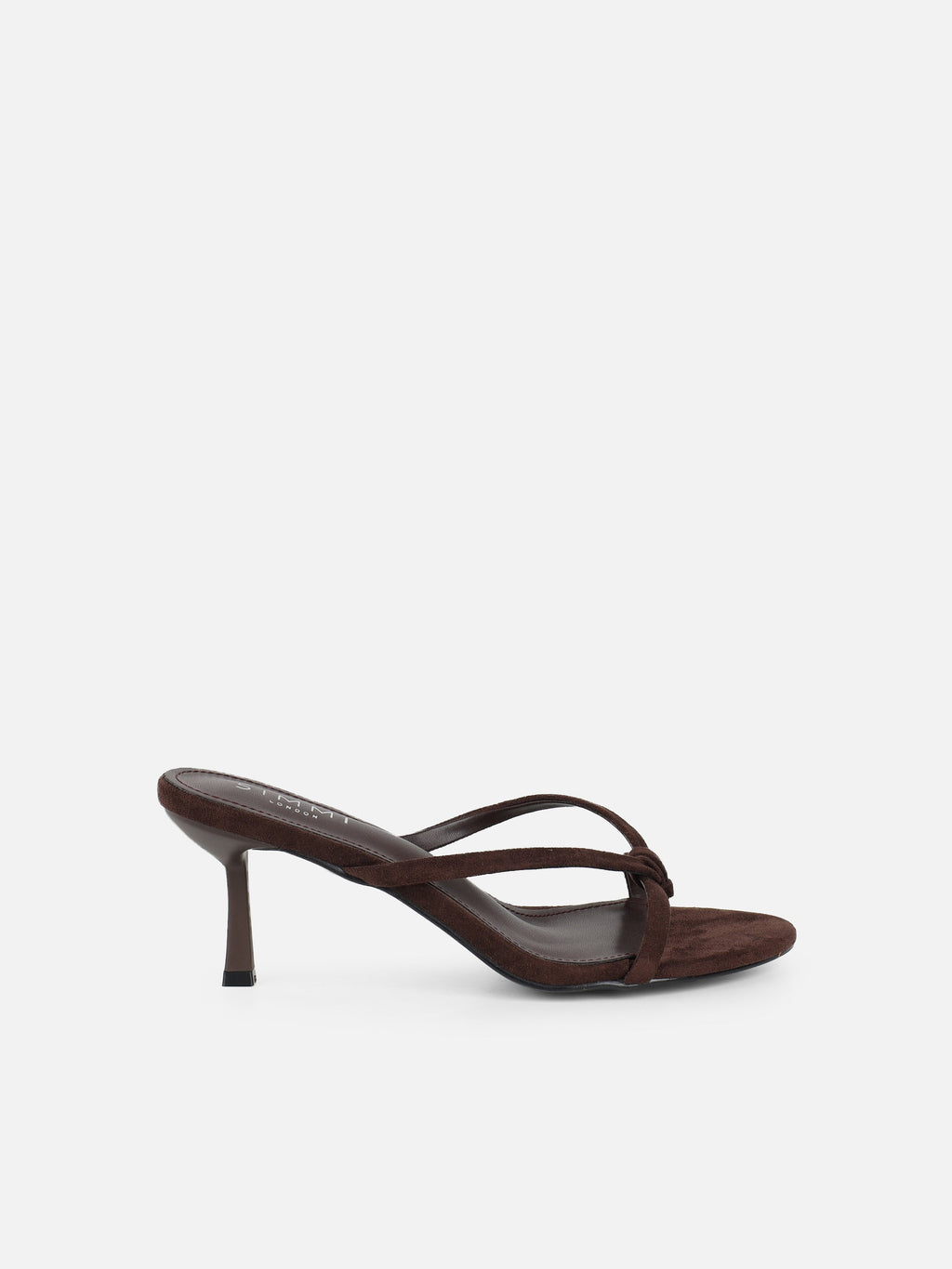 Jesse Brown Suede Knot Detail Heeled Sandals