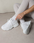 Marvie White Chunky Trainers