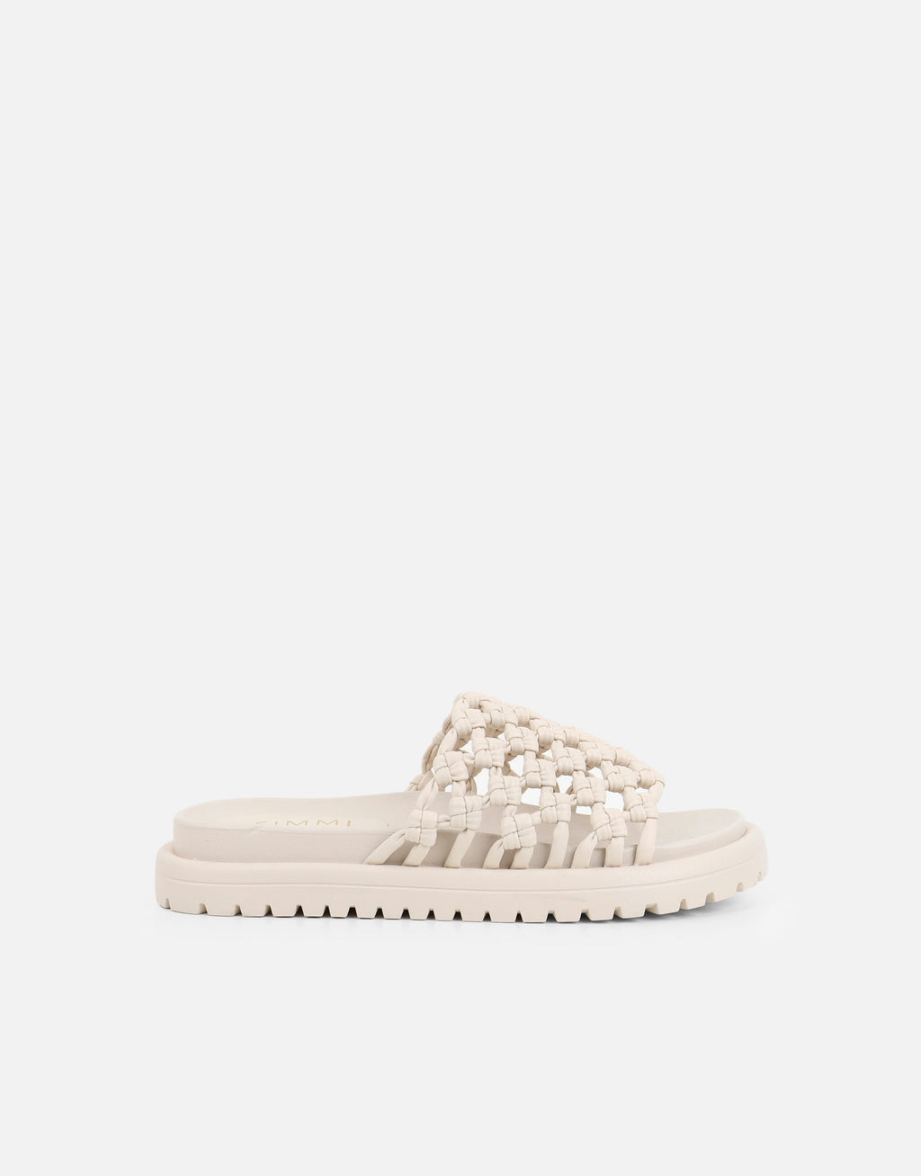 Vanya Stone Woven Mesh Chunky Flats