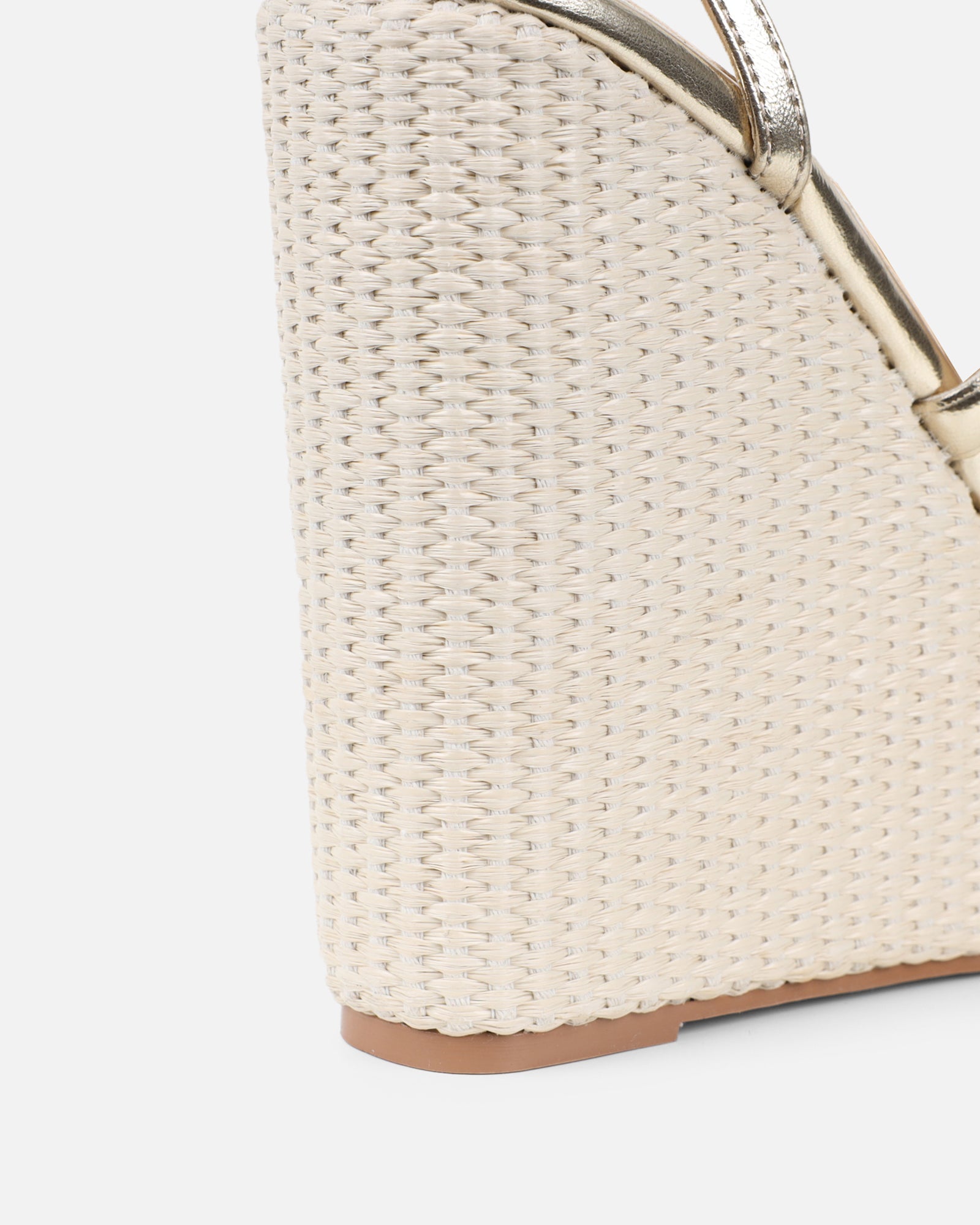 Martha Gold Metallic Espadrille Wedges