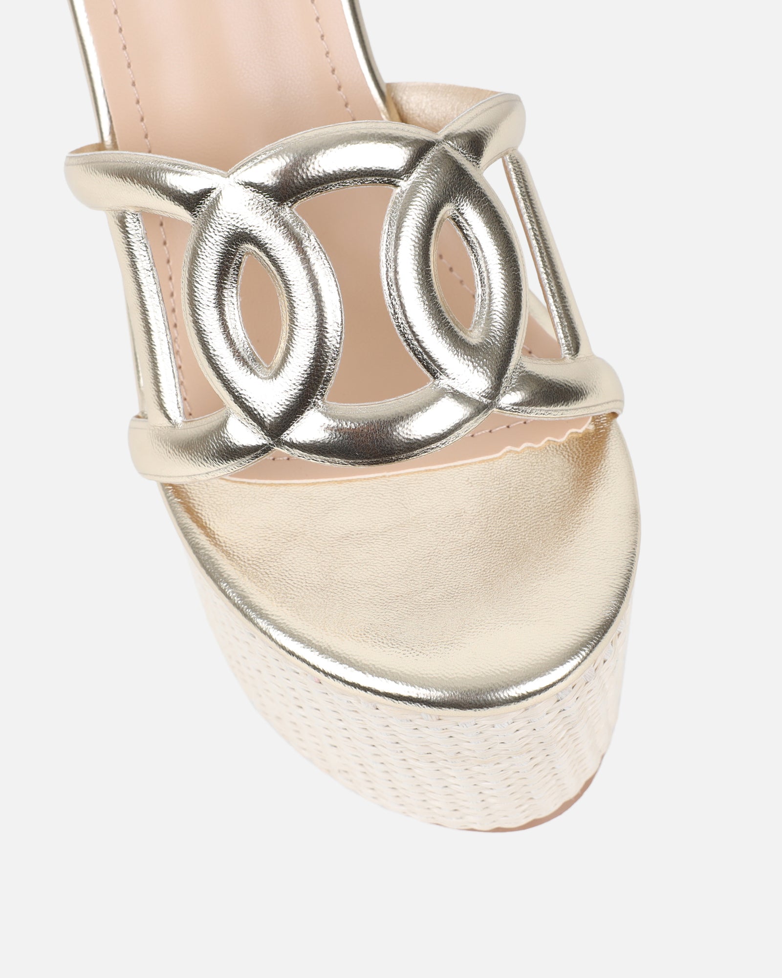 Martha Gold Metallic Espadrille Wedges