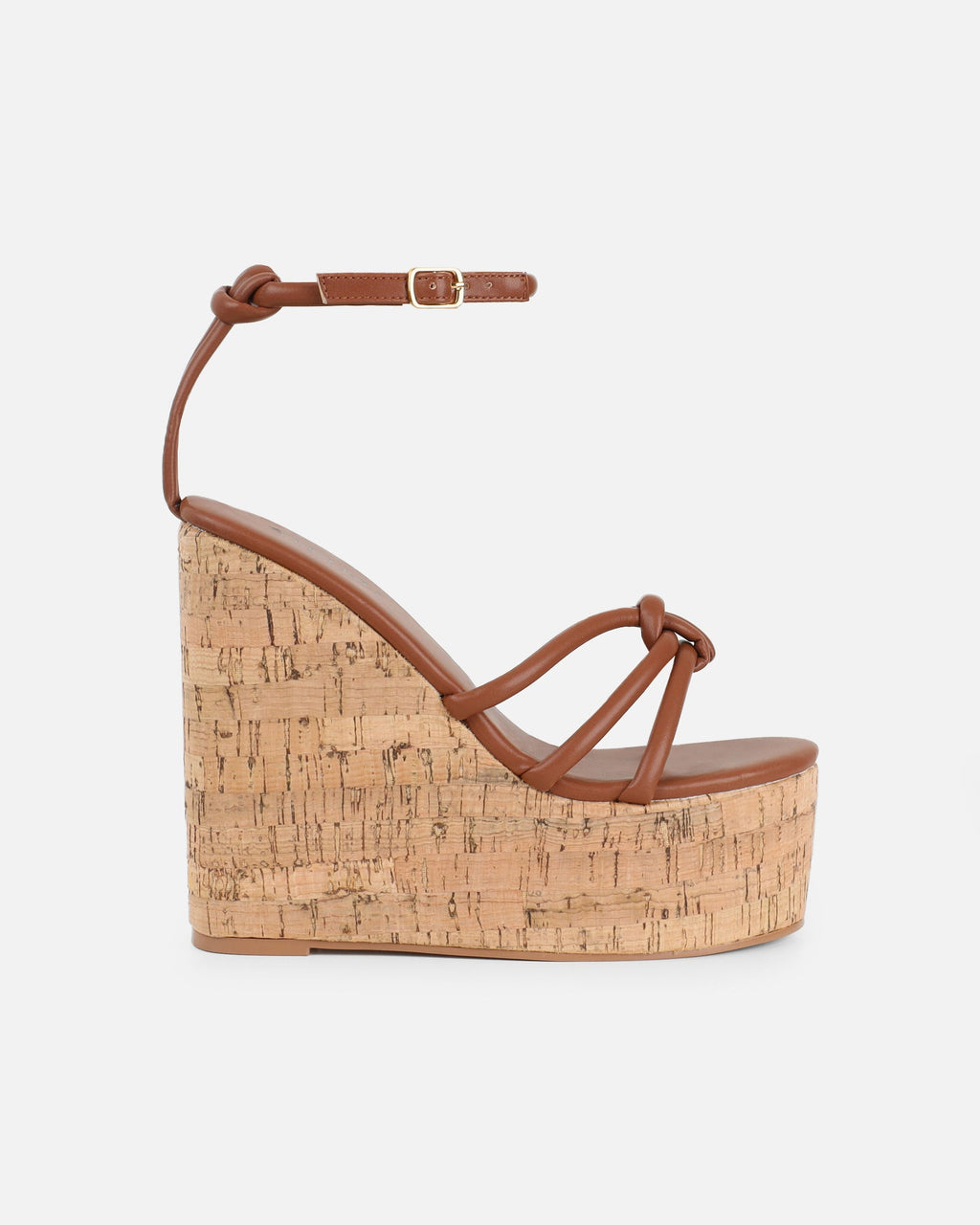 Manola Tan Wedge Heels