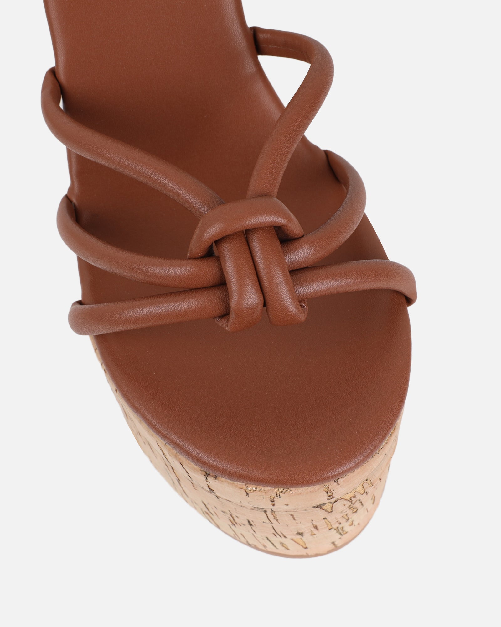 Manola Tan Wedge Heels