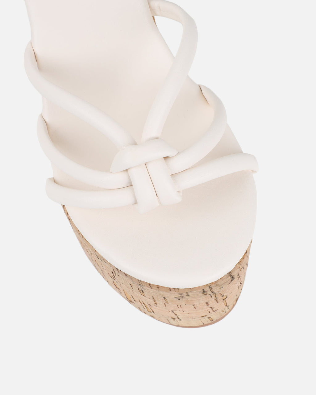 Manola White Wedge Heels