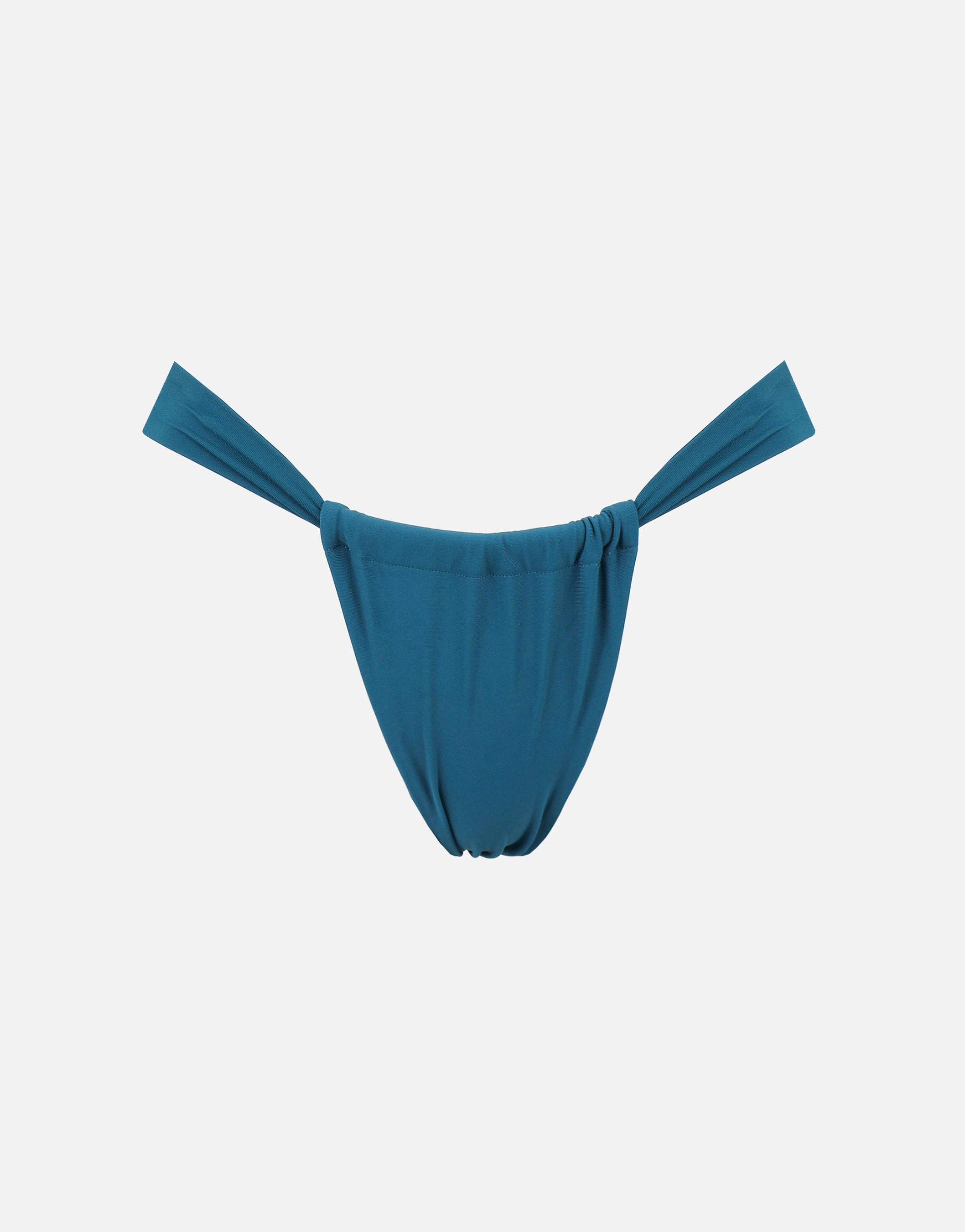 Cielo Thick Strap Bikini Bottoms In Teal