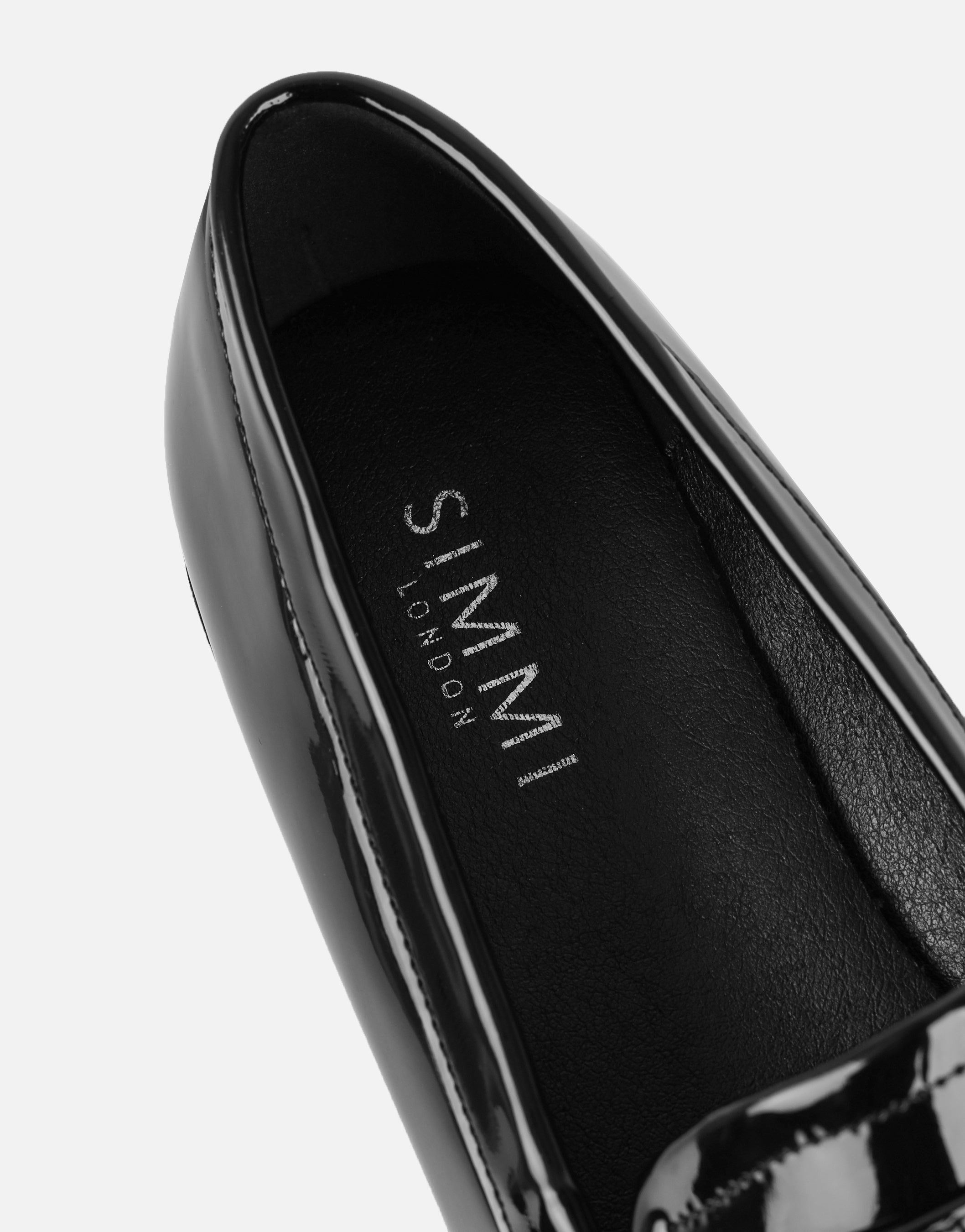 Nerri Black Patent Tassel Loafers