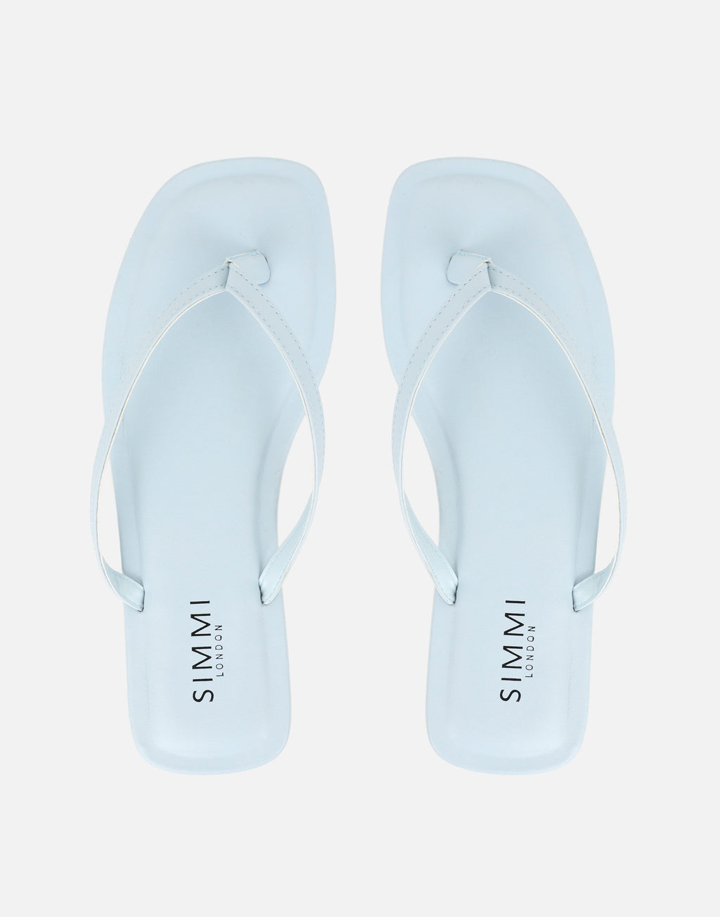Kima Blue Flat Sandals