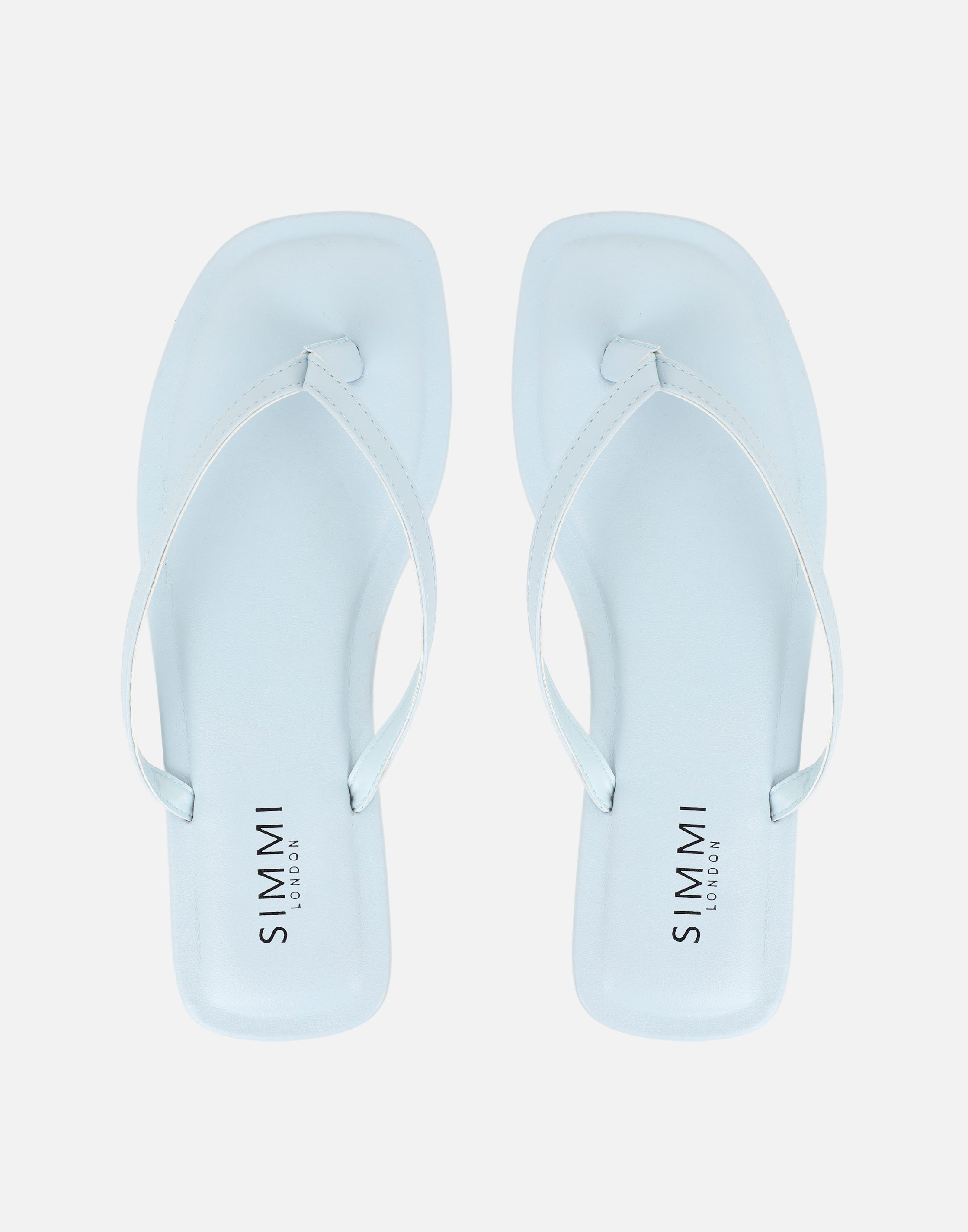 Kima Blue Flat Sandals