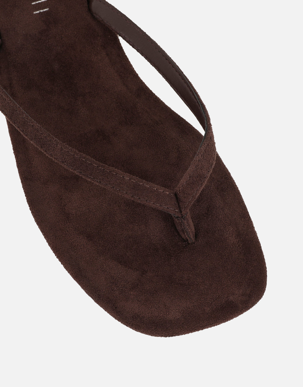 Kima Brown Suede Flat Sandals