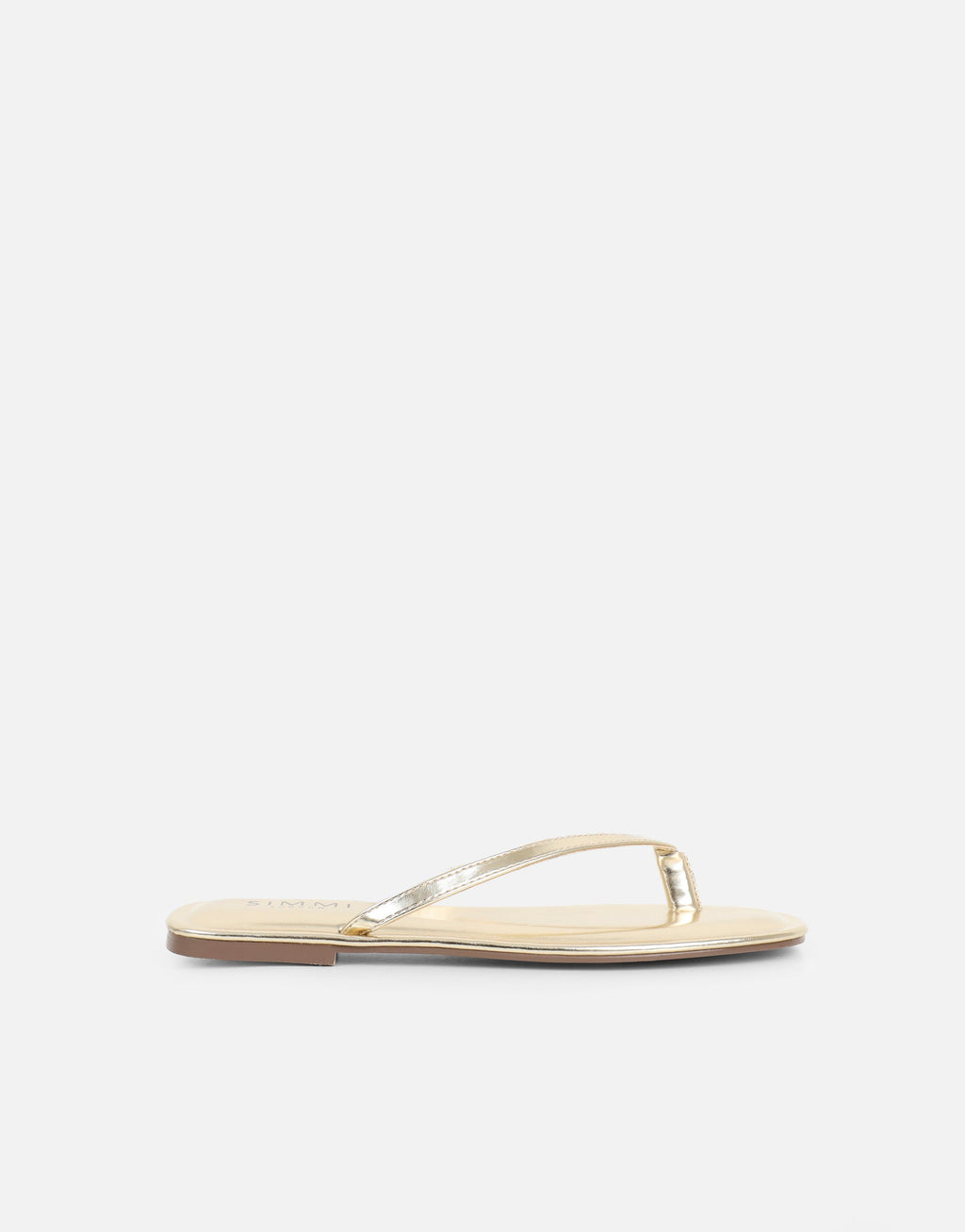 Kima Gold Metallic Flat Sandals