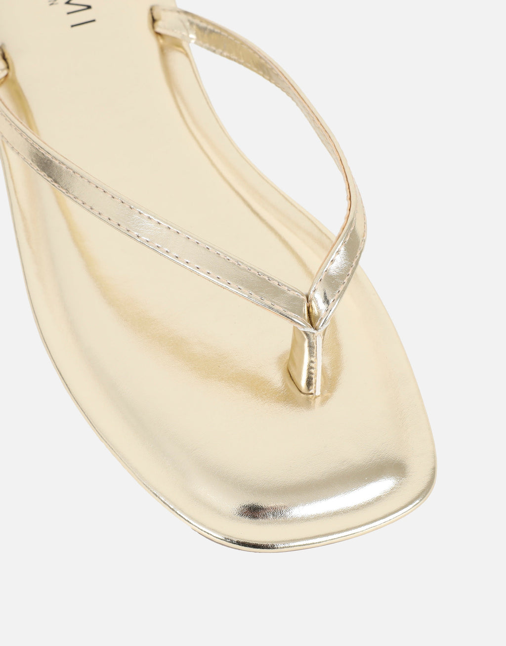Kima Gold Metallic Flat Sandals