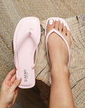 Kima Pink Flat Sandals