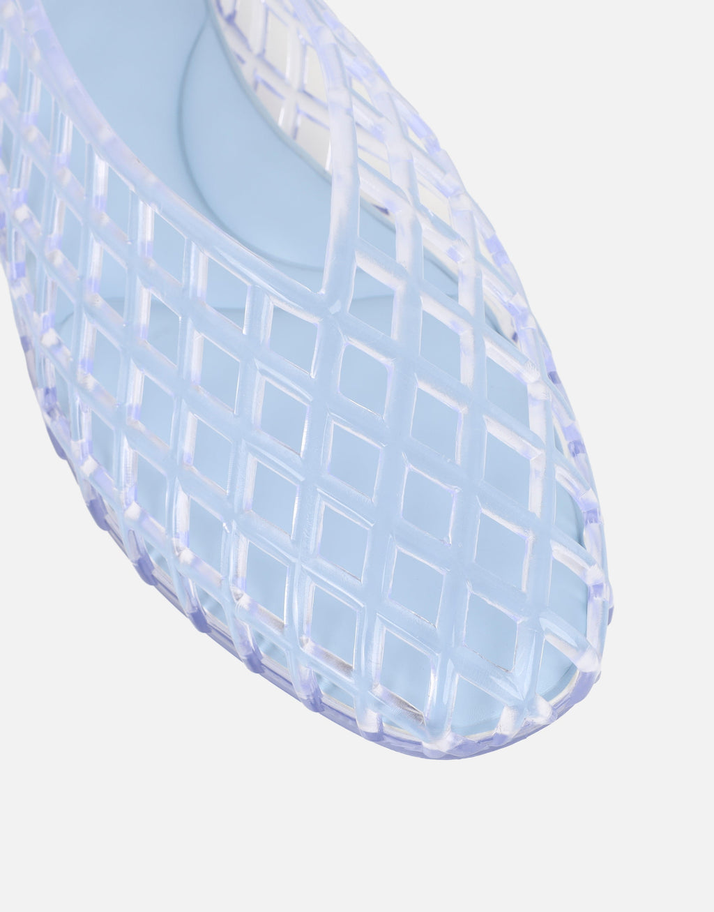 Rocha Baby Blue Jelly Mesh Ballerina Flats