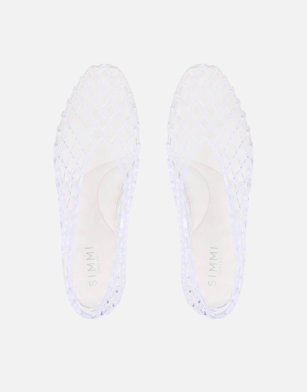 Rocha Clear Jelly Mesh Ballerina Flats