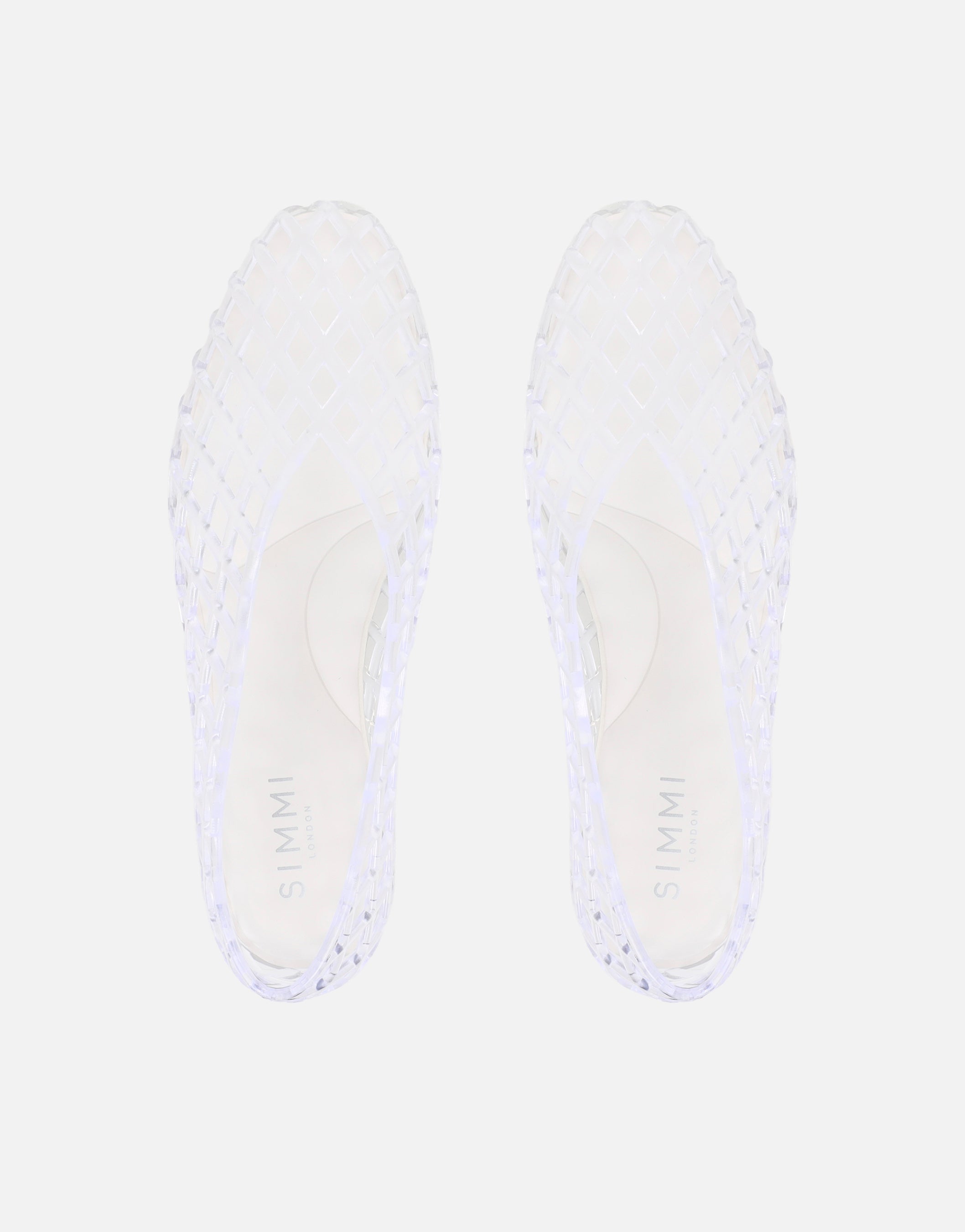 Rocha Clear Jelly Mesh Ballerina Flats