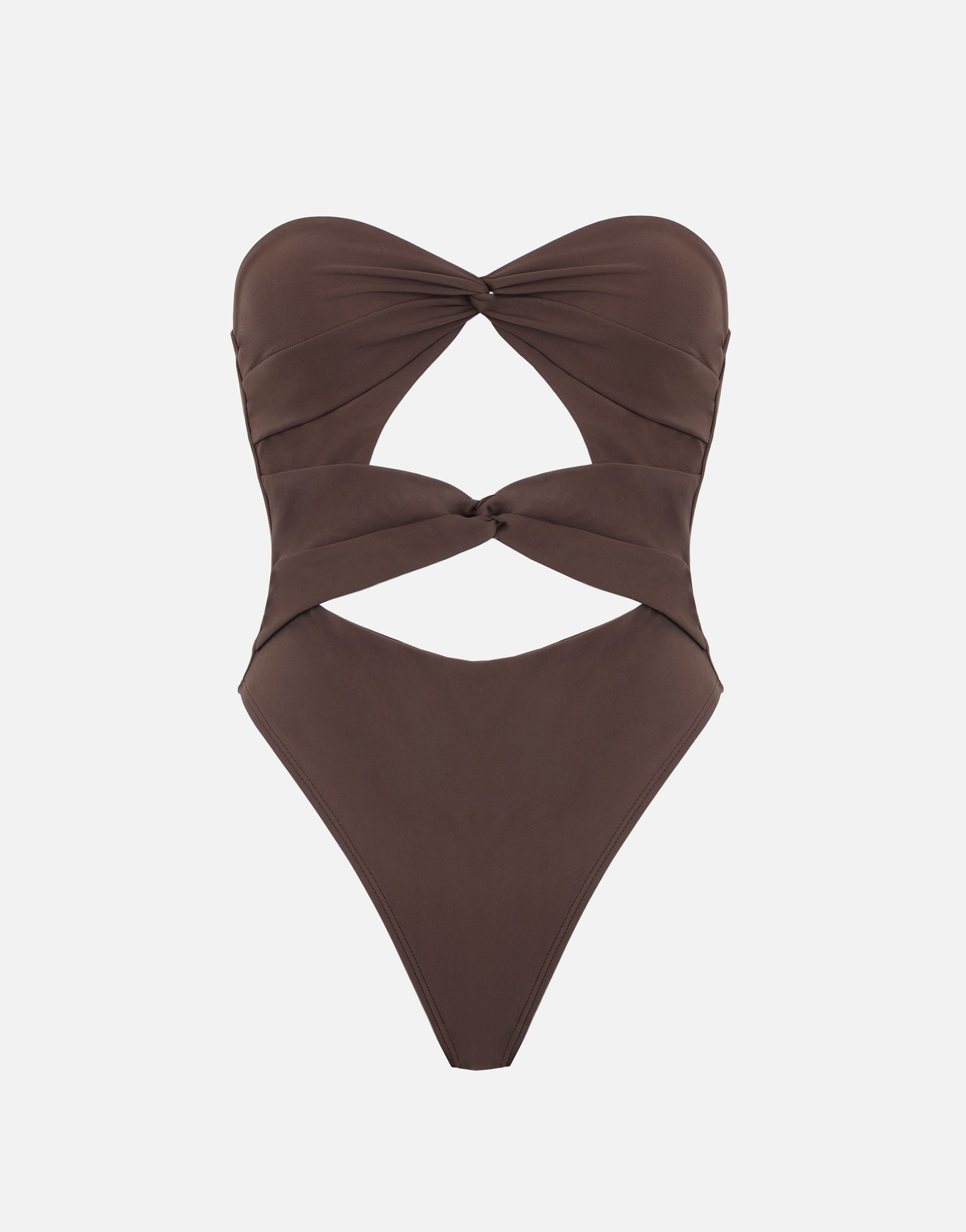 Rio Brown Knot Swimsuit