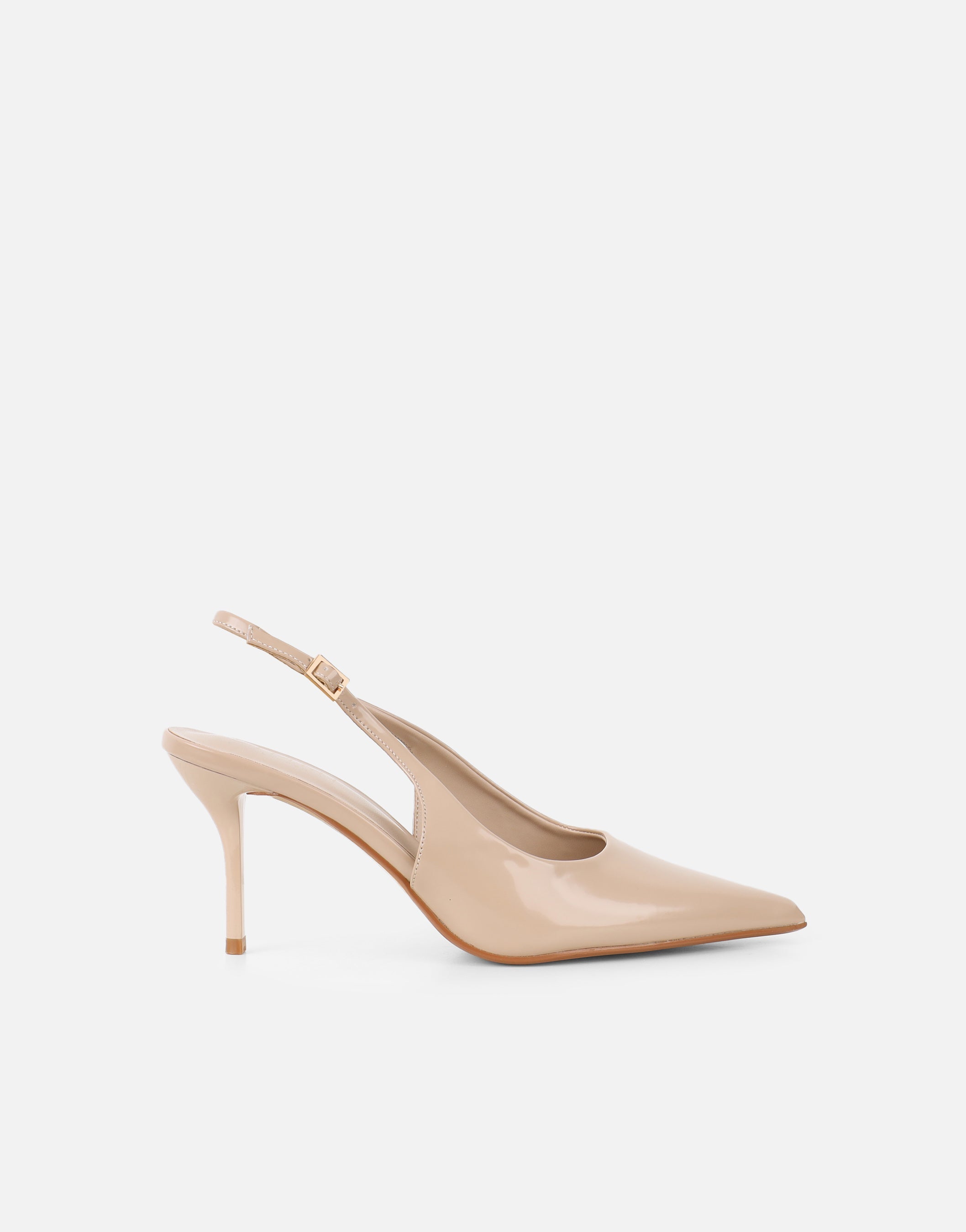 Samaya Nude Slingback Court Shoes