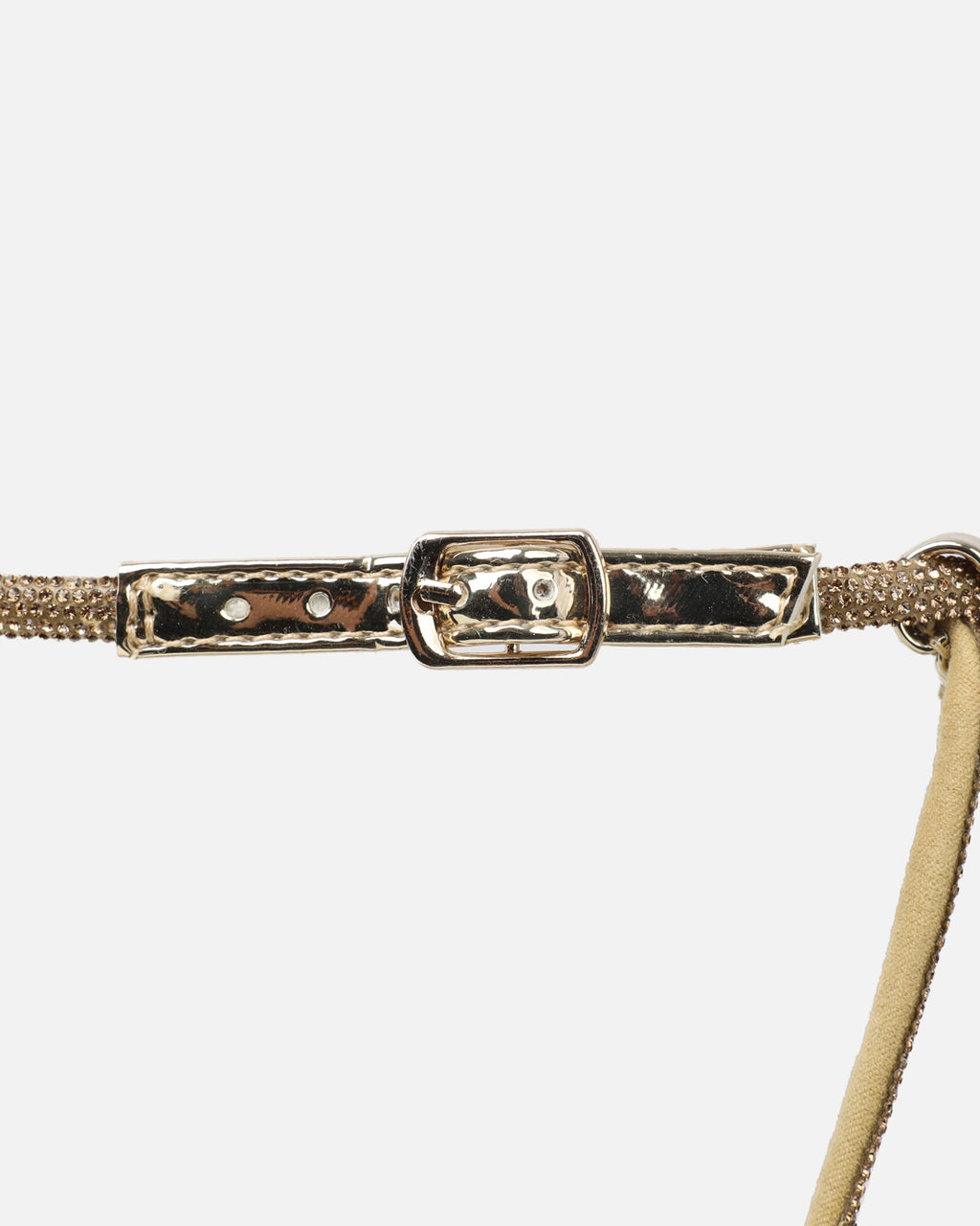 Sharon Gold Mirror Diamante Heeled Sandals