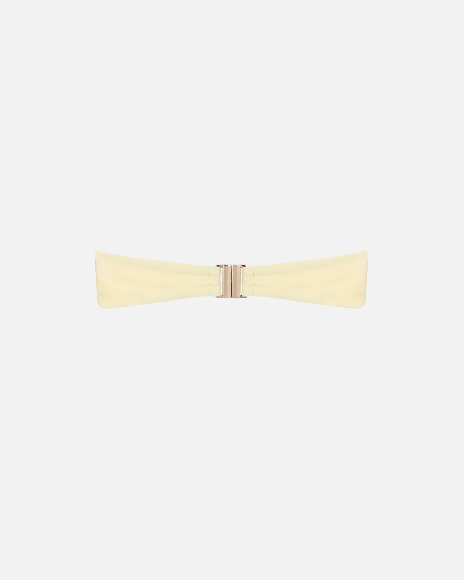 Amorina Butter Yellow Knot Detail Bikini Top