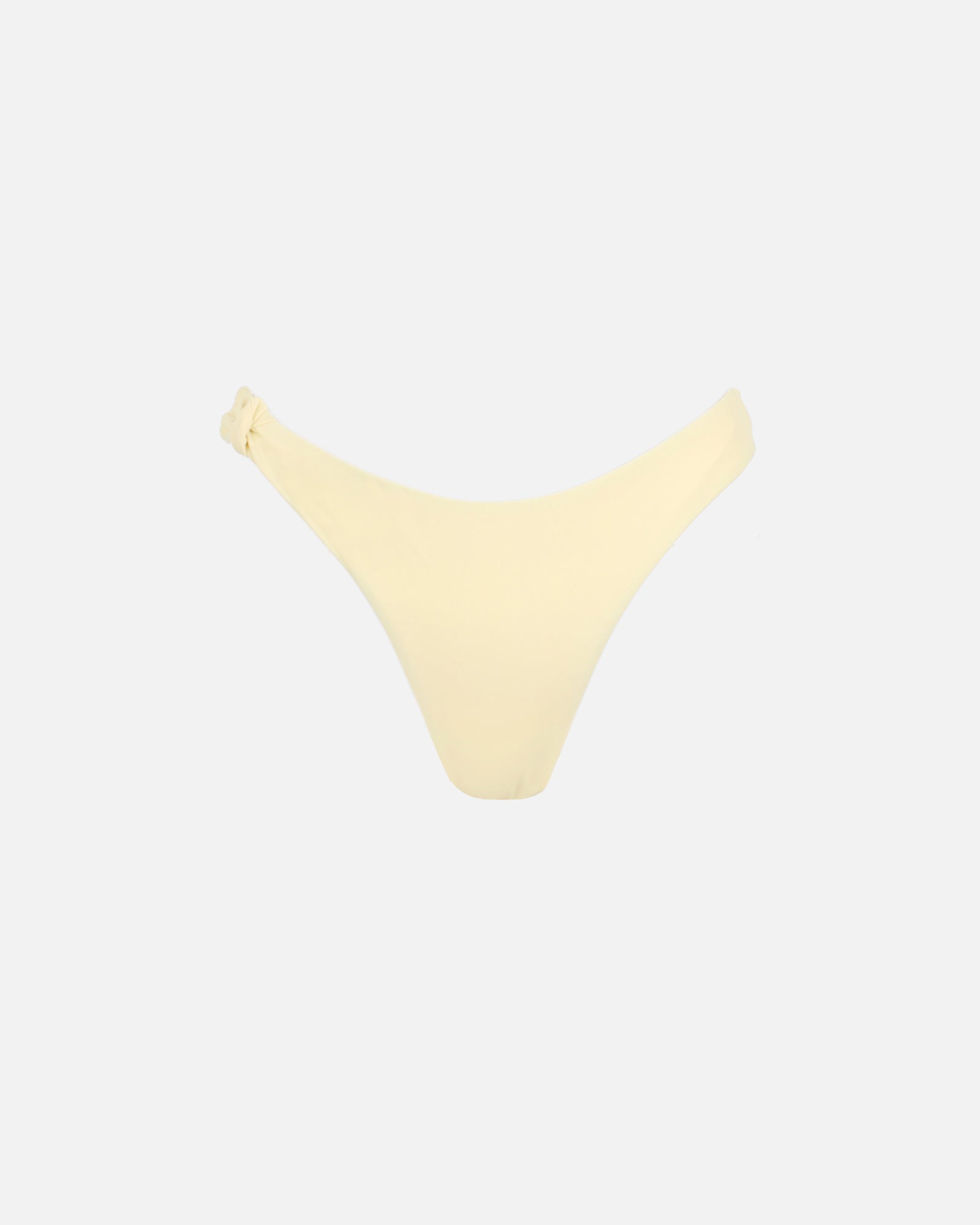 Luz Butter Yellow Knot Detail Bikini Bottoms